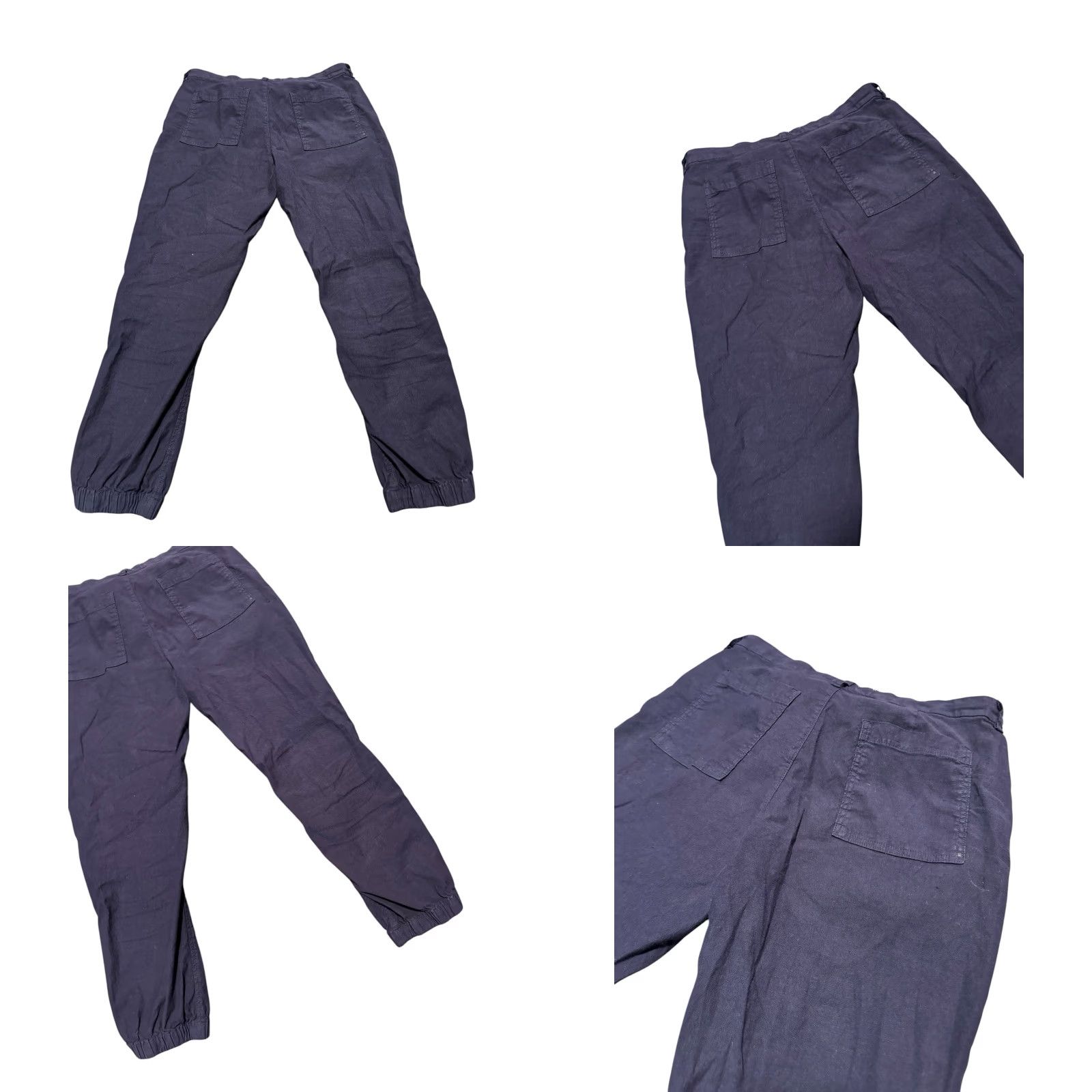 Frank & Eileen Frank & Eileen Size 10 Jameson Navy Linen Blend Jogger Pants Preppy Staple Size 34" / US 12 / IT 48 - 8 Thumbnail