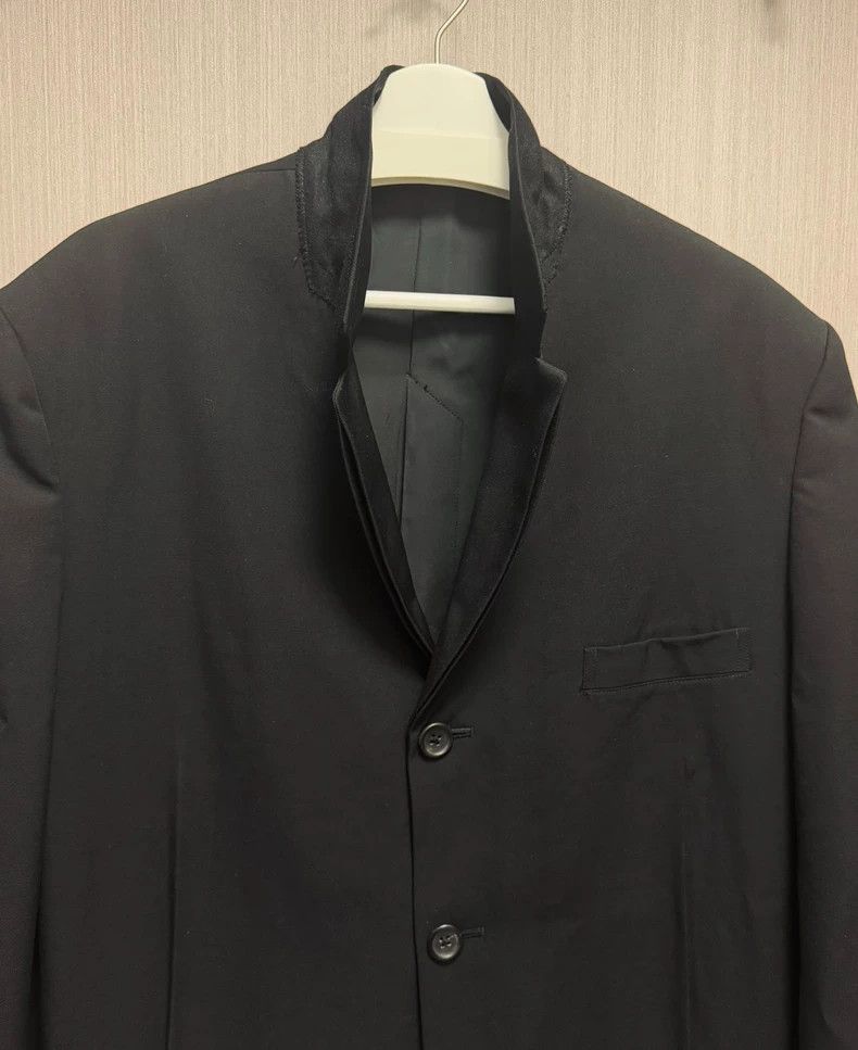 Yohji Yamamoto Yohji Yamamoto size m 95aw Luming Hall Double Collar Suit Size 38S - 4 Thumbnail