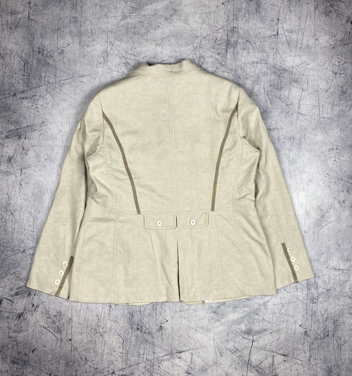 Bogner Bogner Beige Linen Cotton Tailored Blazer EU44 XL luxury Size XL / US 12-14 / IT 48-50 - 12 Thumbnail