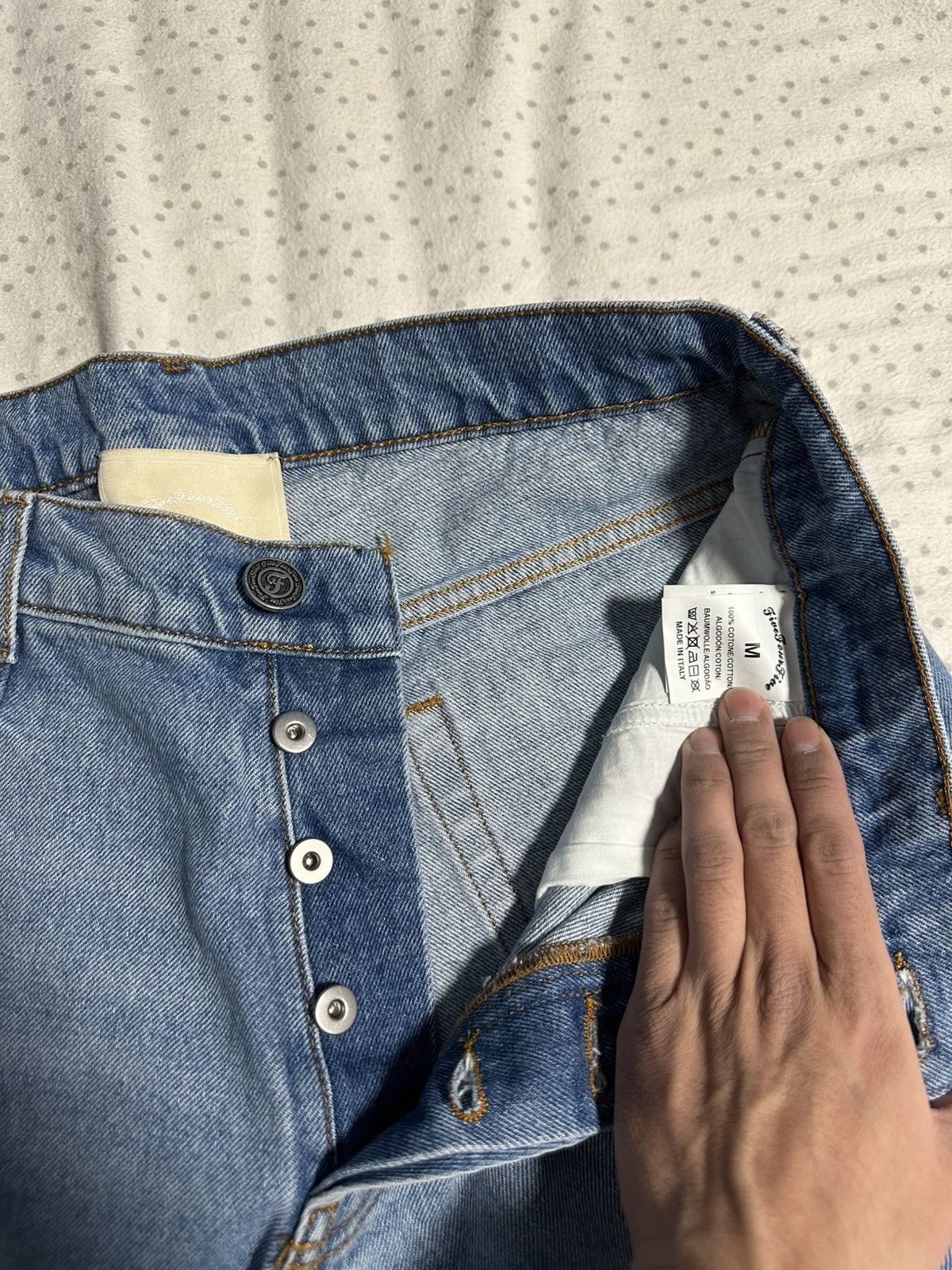 FiveFourFive 545 FRONT STITCH HEAVY DENIM 02 (Hemmed) Size US 32 / EU 48 - 4 Thumbnail