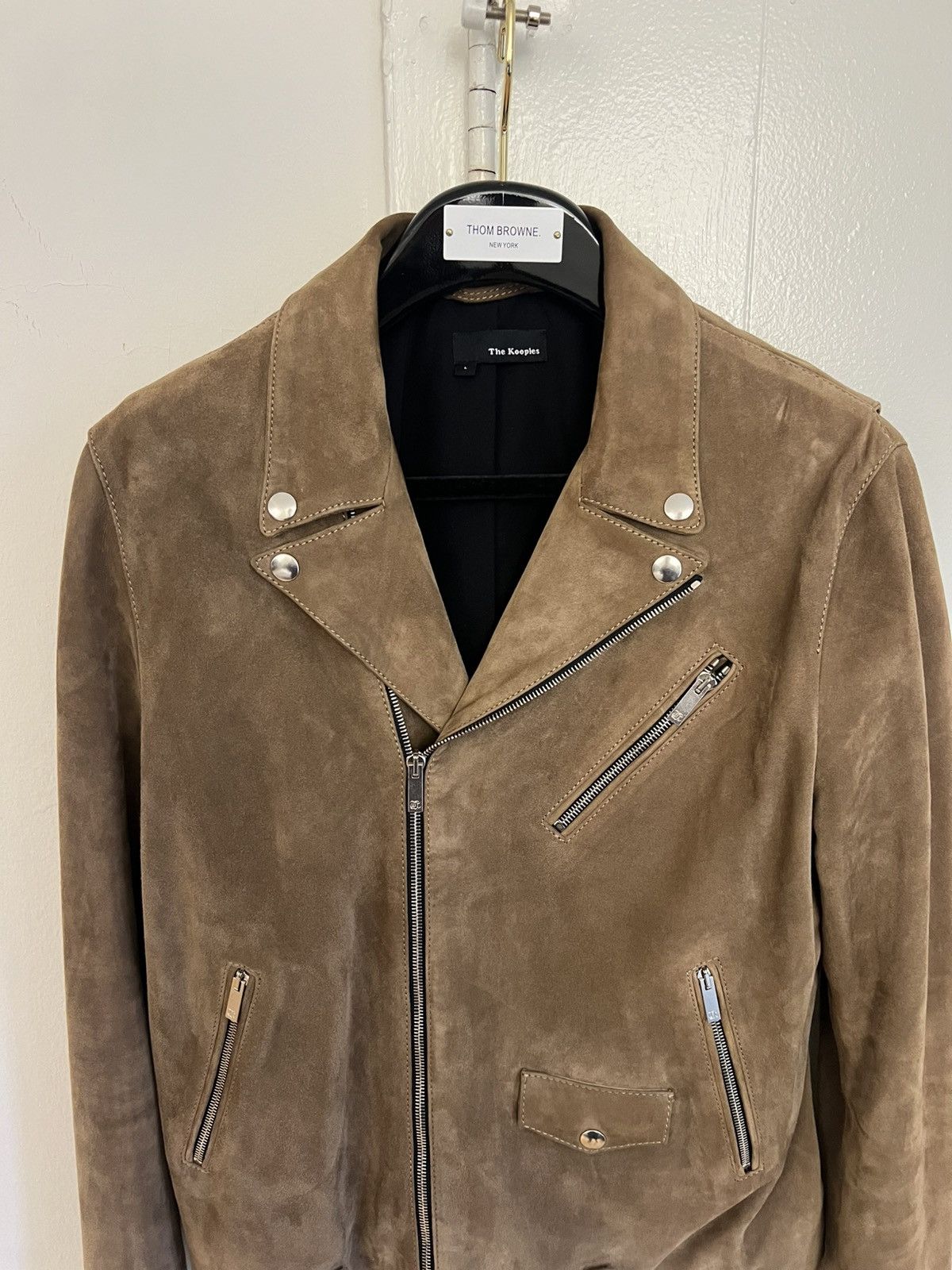 The Kooples Suede biker jacket Size US L / EU 52-54 / 3 - 3 Thumbnail