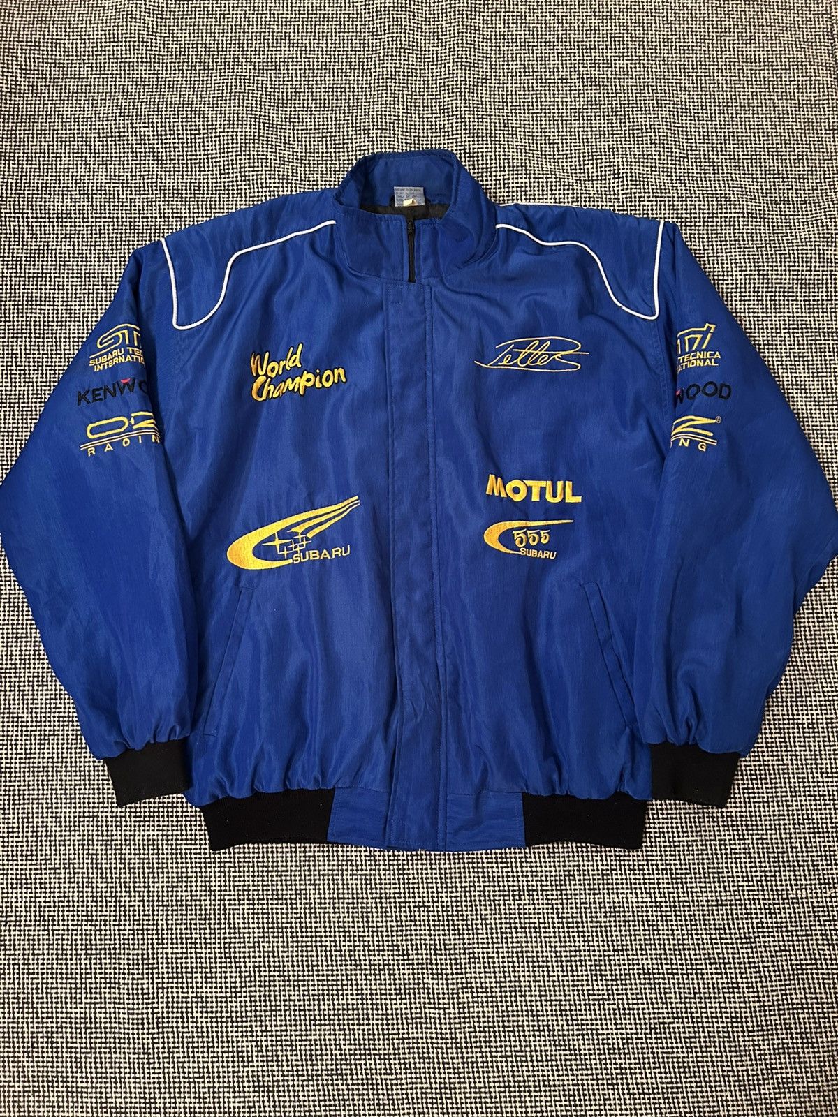 Vintage Vintage Subaru STi 555 WRC Racing Bomber Jacket | Grailed