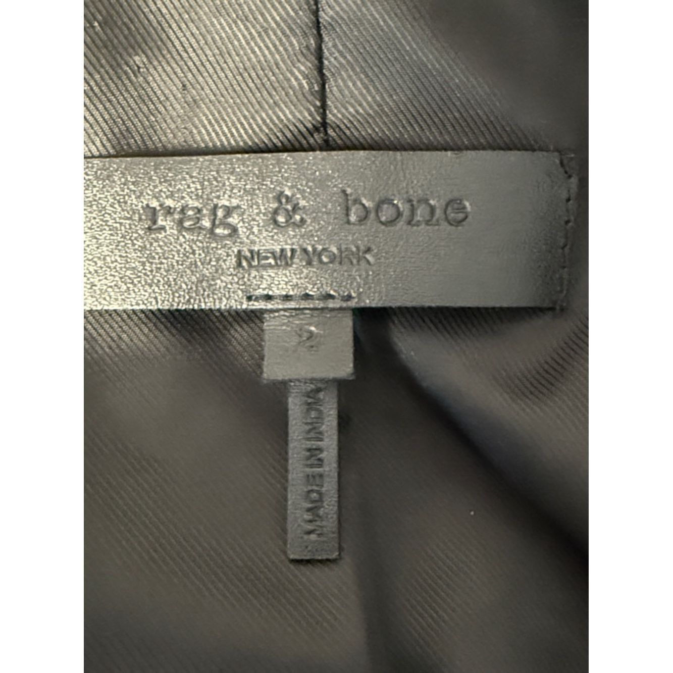 Rag & Bone Rag & Bone Lamb Leather Blazer Black Size 2 Tailored Jacket Size XS / US 0-2 / IT 36-38 - 9 Thumbnail