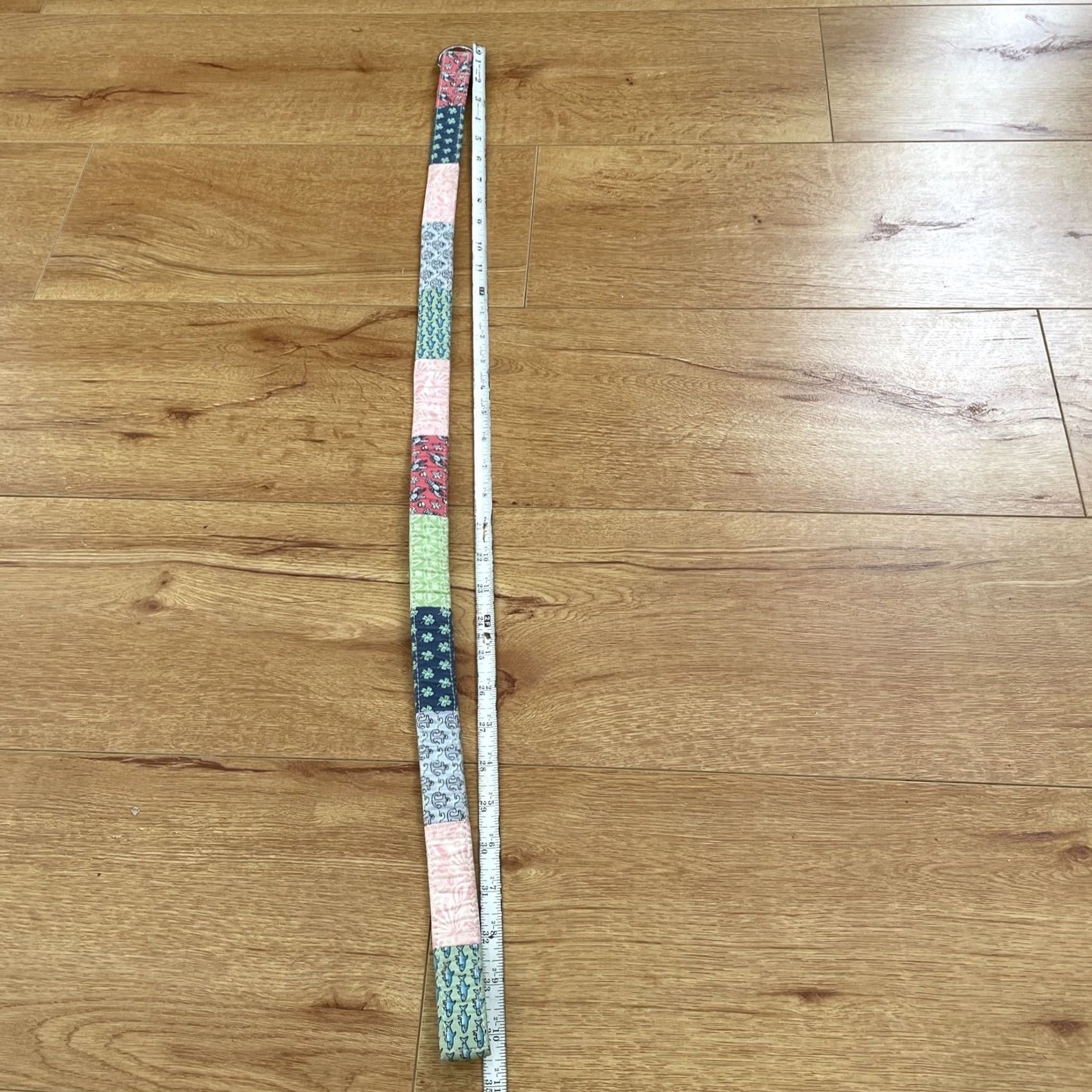 Vineyard Vines Vineyard Vines Double Loop Belt Ladies Patchwork Multicolor 34.5” Shells Fish Lobster Style S Womens Size ONE SIZE - 2 Thumbnail