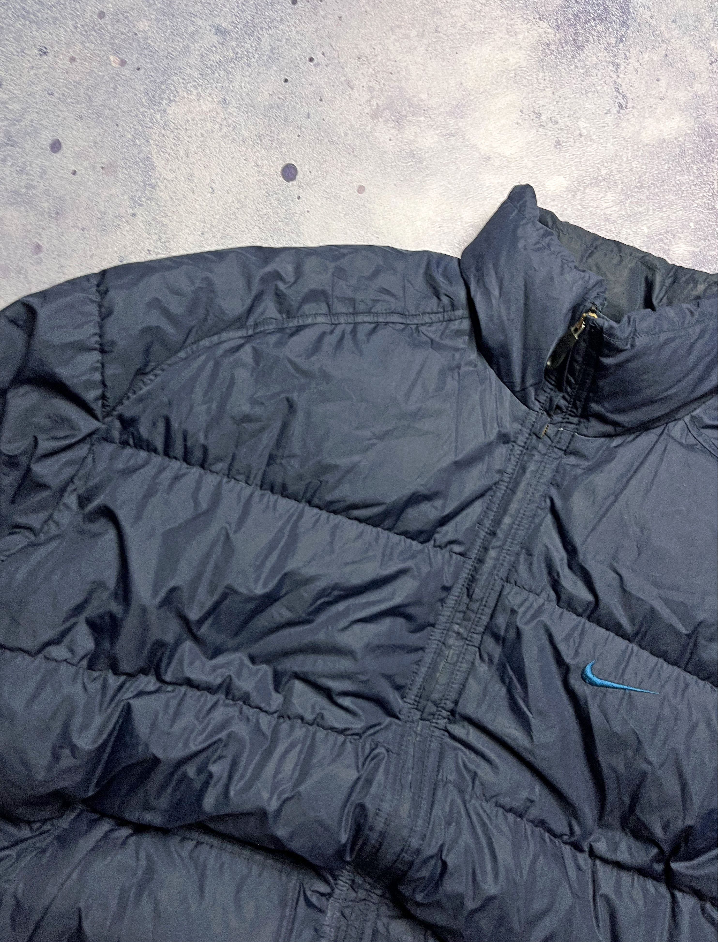 Nike Nike 90's Vintage Oversize Down Puffer Jacket Double Logo Size US XL / EU 56 / 4 - 3 Thumbnail