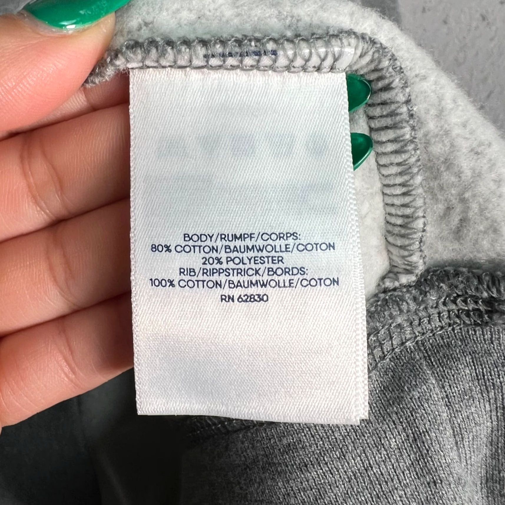 Lands' End VINTAGE Lands' End Grey Crewneck Sweatshirt Mens Large Cotton Pullover Mermaid Embroidered 90s Size US L / EU 52-54 / 3 - 4 Thumbnail
