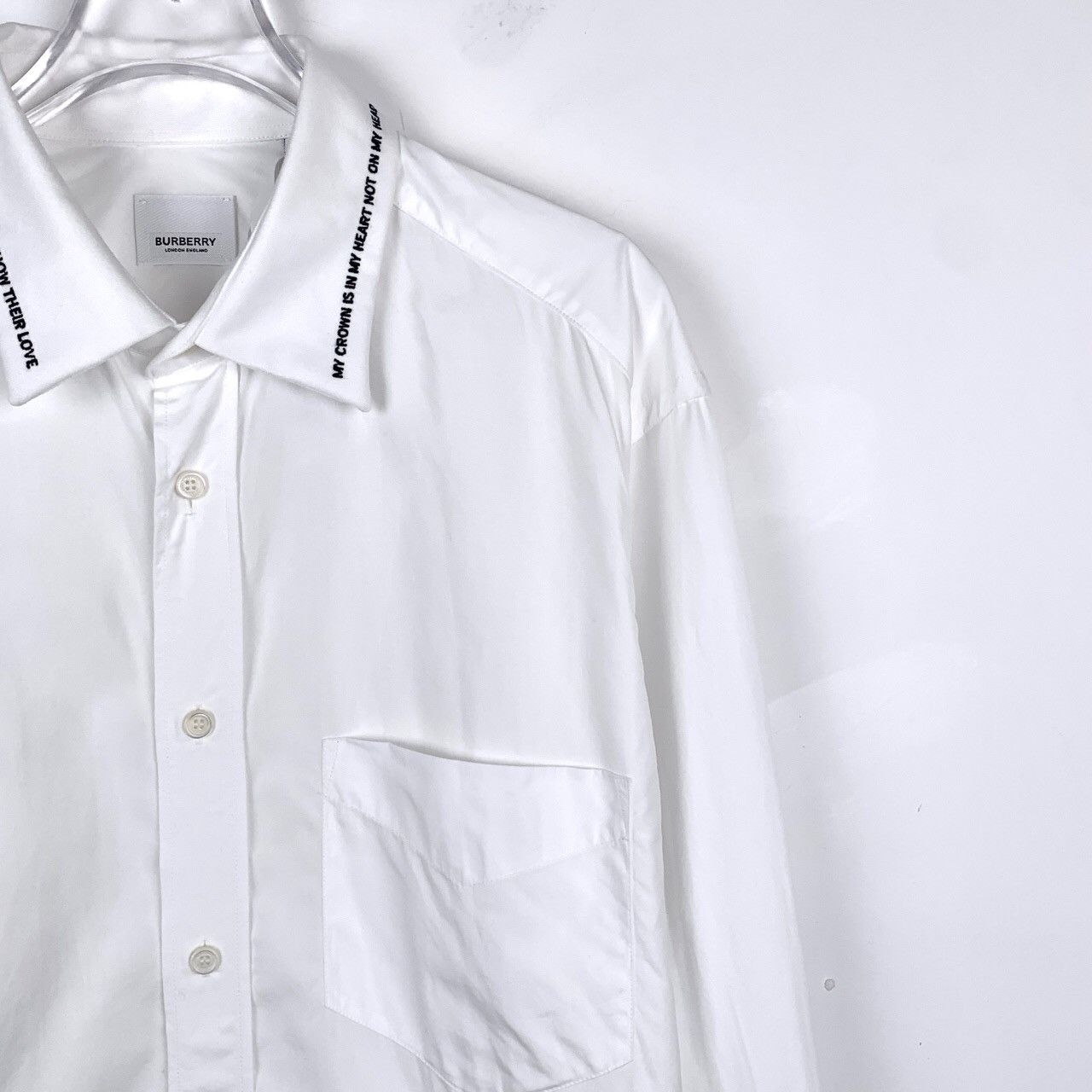 Burberry Burberry Classic White Cotton Shirt Size S / US 4 / IT 40 - 7 Thumbnail