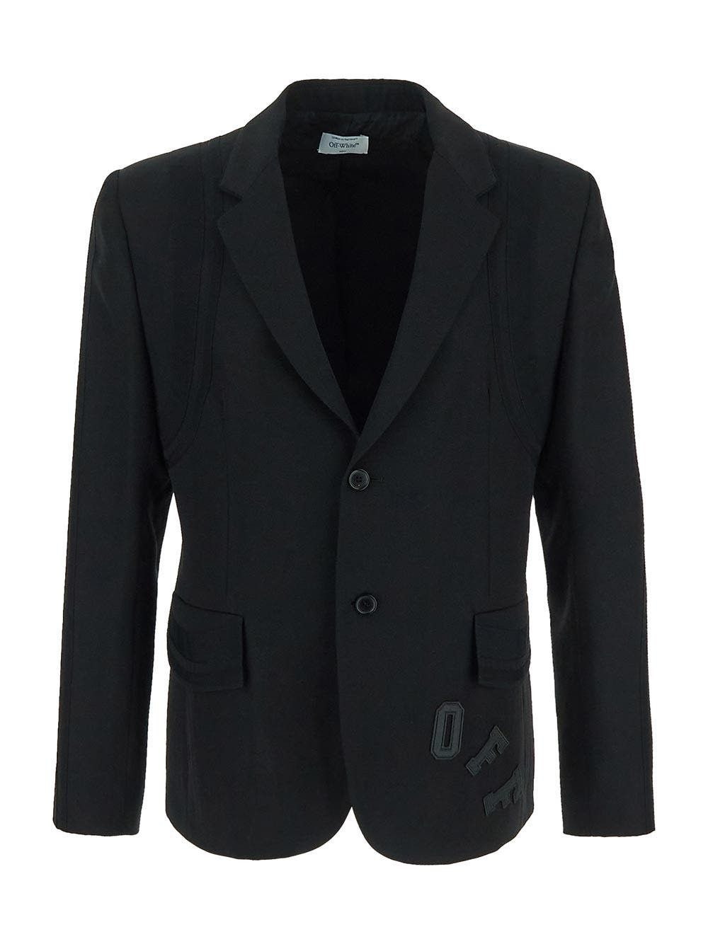 o1y0225 Logo Blazer in Black