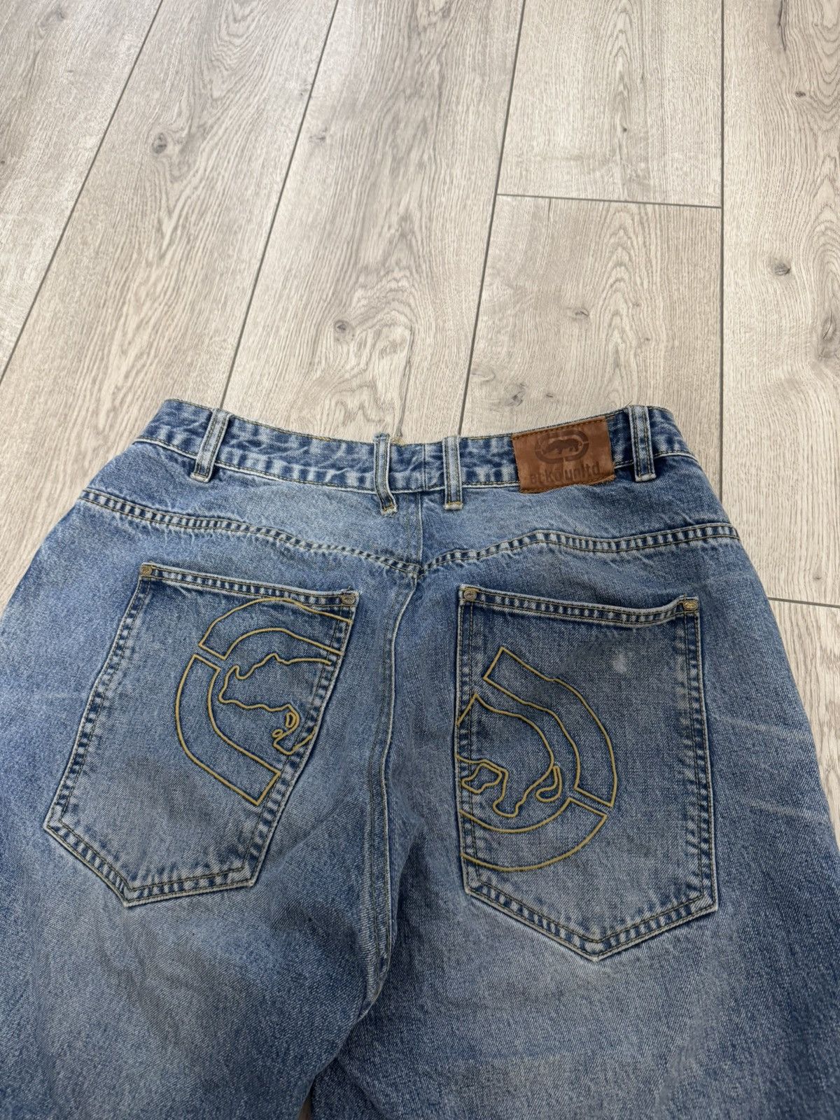 Ecko Unltd. Vintage y2k Raw Ecko untld big logo jorts rap skate baggy Size US 34 / EU 50 - 9 Thumbnail