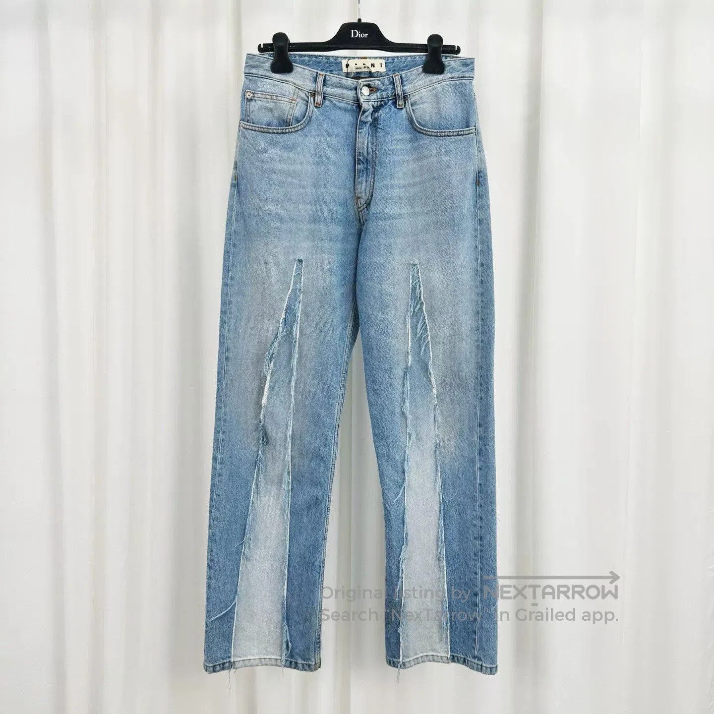 Marni Marni Ice Blue Patchwork Washed Jeans. Size US 32 / EU 48 - 1 Thumbnail