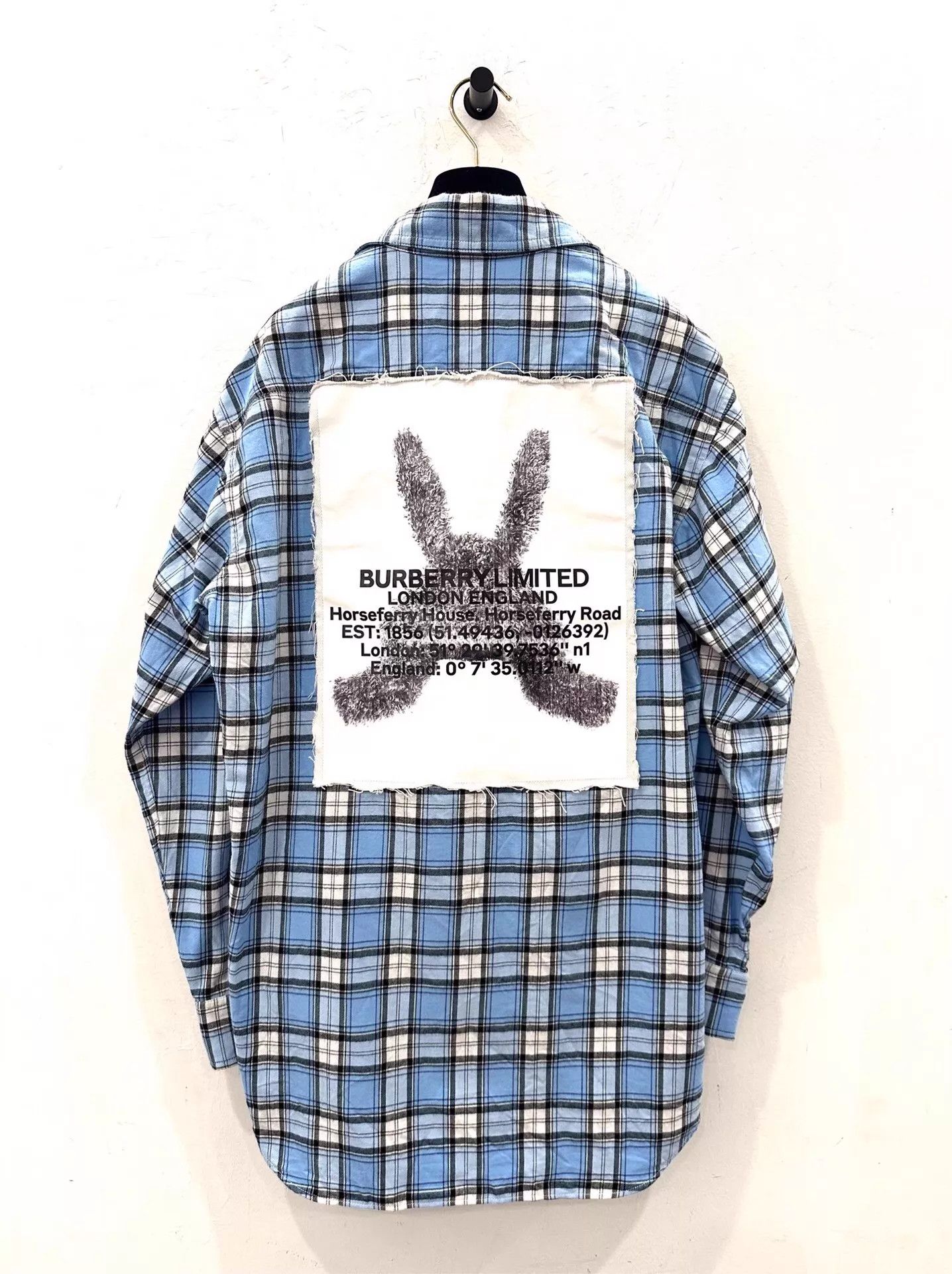 Burberry Burberry Montage logo women's blue check UK8 shirt-jacket Size S / US 4 / IT 40 - 3 Thumbnail