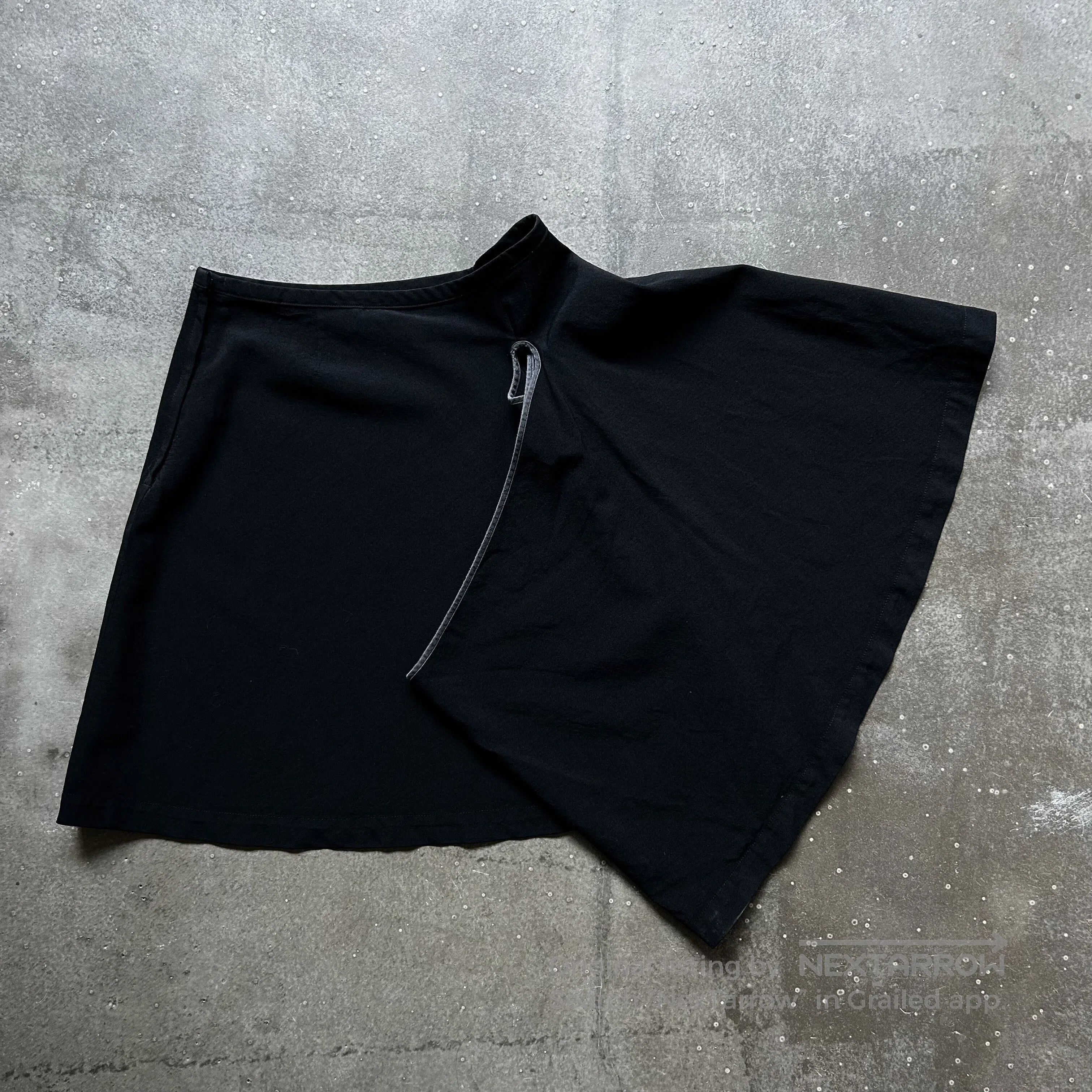 Tricot Comme des Garcons comme des garcons asymmetric black skirt. Size 22" - 2 Thumbnail