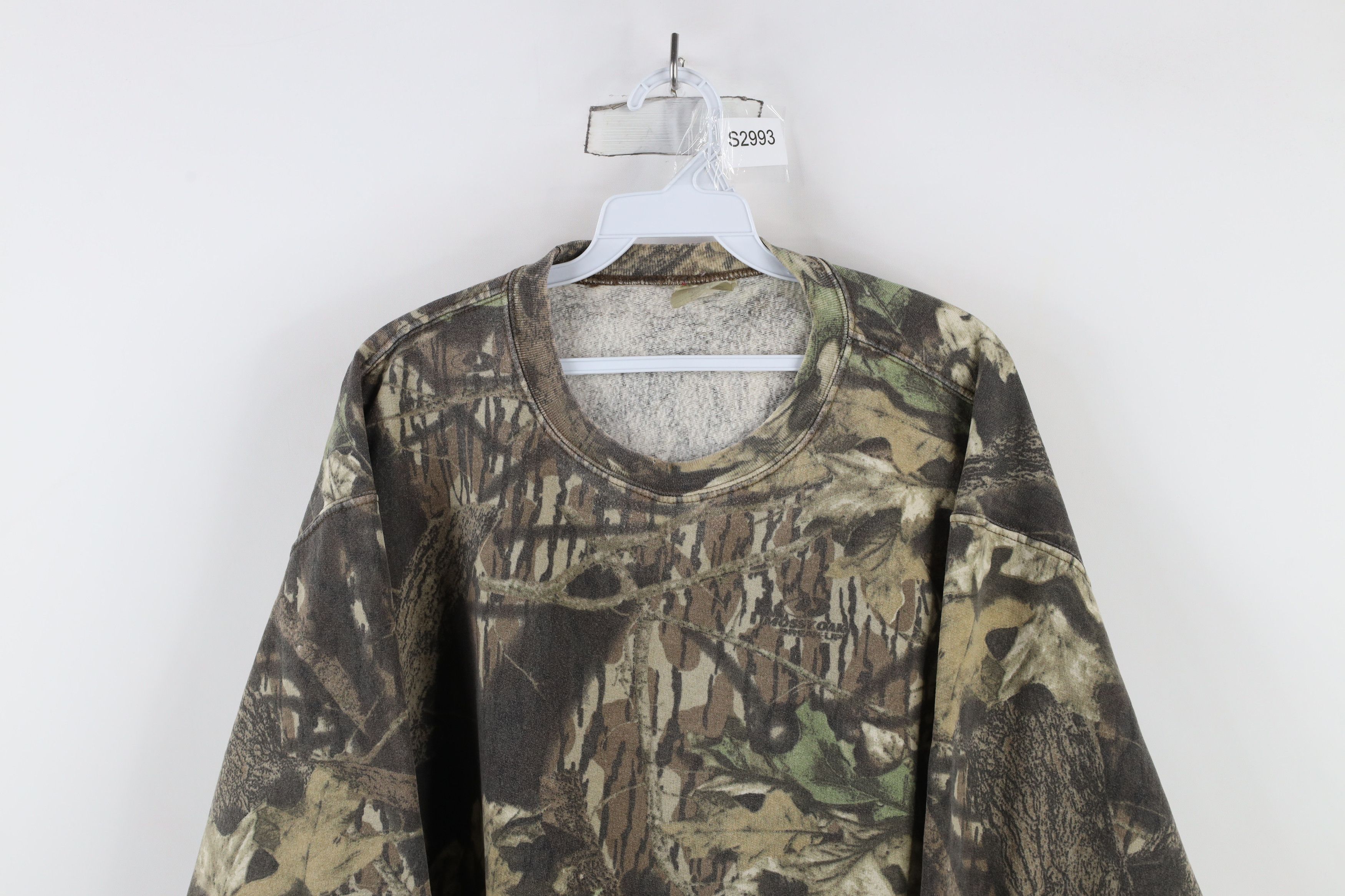 Mossy Oaks × Vintage Vintage 90s Mossy Oak Camouflage Crewneck Sweatshirt Size US XL / EU 56 / 4 - 2 Thumbnail