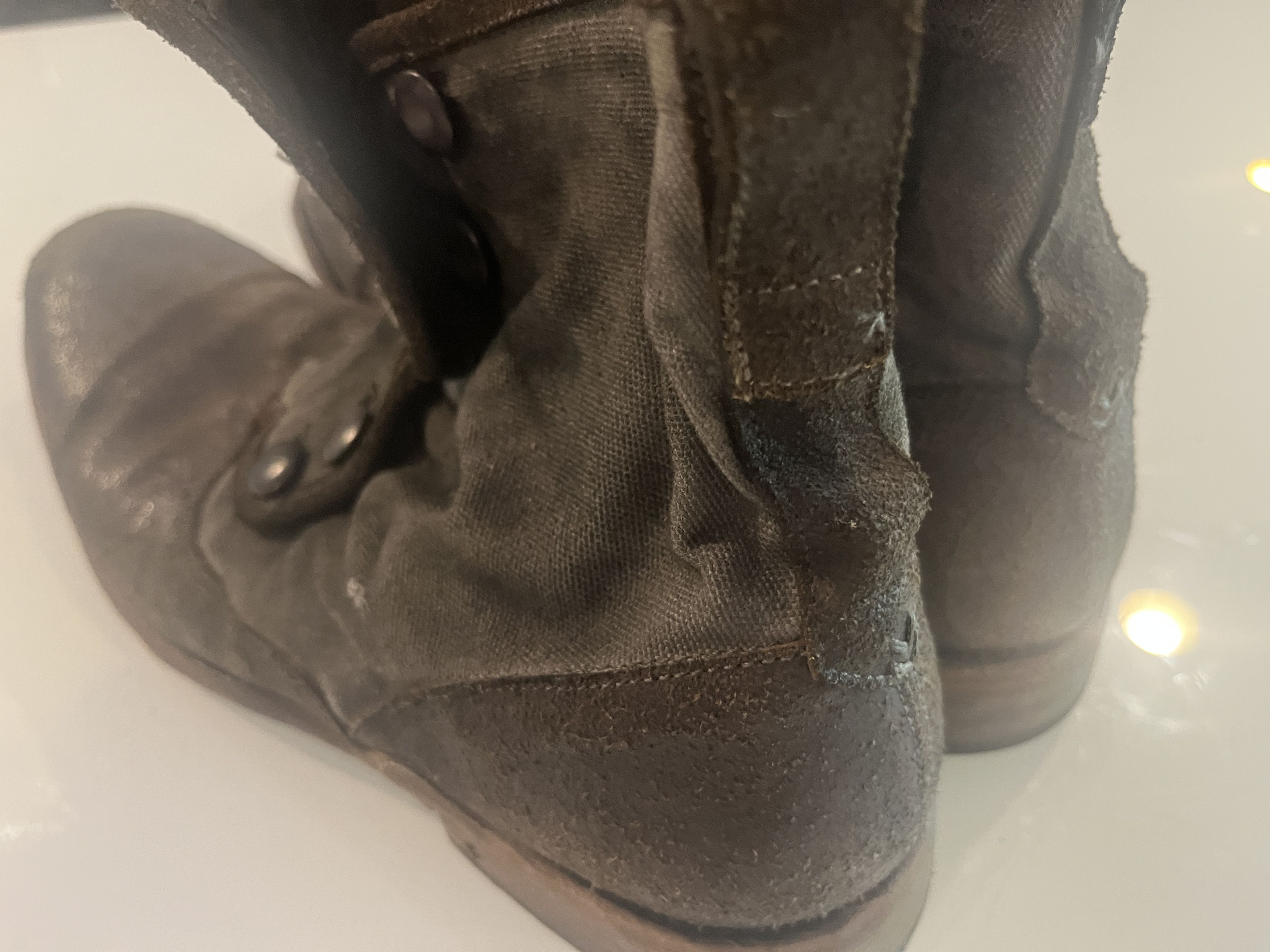John Varvatos Varvatos Made in Italy 5 Button Boot Roughout Nubuck Edition Size US 11 / EU 44 - 4 Thumbnail