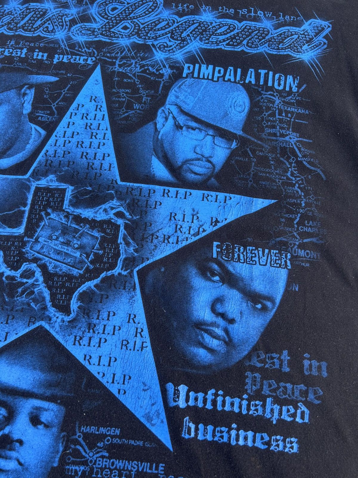 Vintage Vintage Texas Legend DJ Screw Fat Pat Pimp C Big Moe H.A.W.K Size US XXL / EU 58 / 5 - 4 Thumbnail