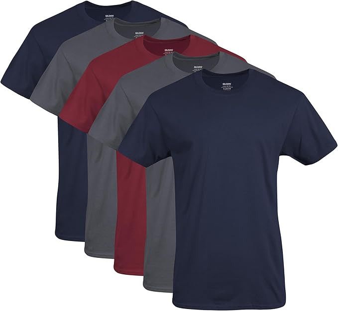 Gildan 5pcs Gildan Men's Crew T-Shirts, Multipack, Style G1100 Size US L / EU 52-54 / 3 - 1 Preview