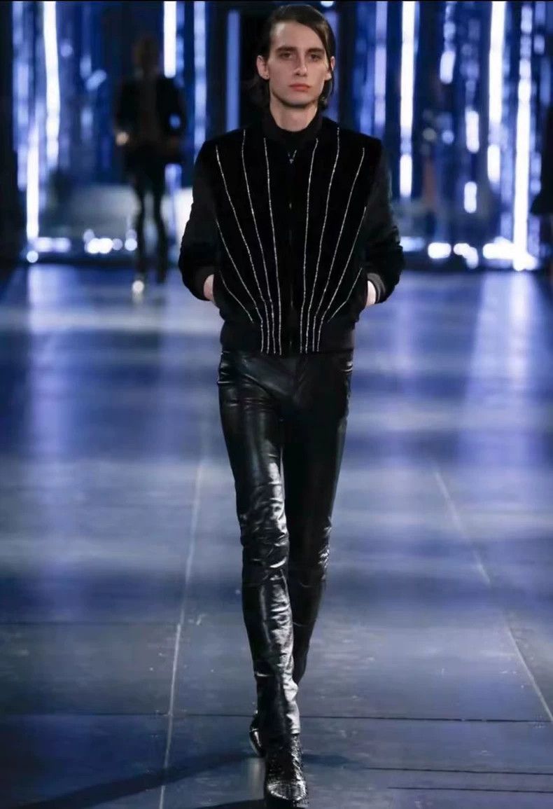 Saint Laurent Paris saint Laurent paris15 Fall/Winter Runway Black Velvet Rhin Size US S / EU 44-46 / 1 - 6 Thumbnail