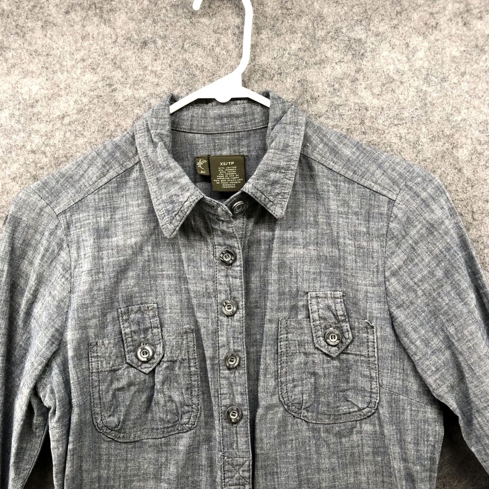 Anthropologie Fei Anthropologie Shirt Dress Womens XS Blue Roll Tab Sleeve Utilty Tie Waist Dress Shirt Size XS / US 0-2 / IT 36-38 - 3 Thumbnail