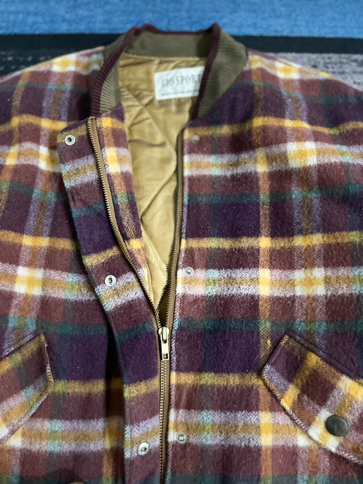 Japanese Brand × Vintage Vintage Gio Sport Weekend Wool Bomber Jacket Size US XL / EU 56 / 4 - 10 Thumbnail