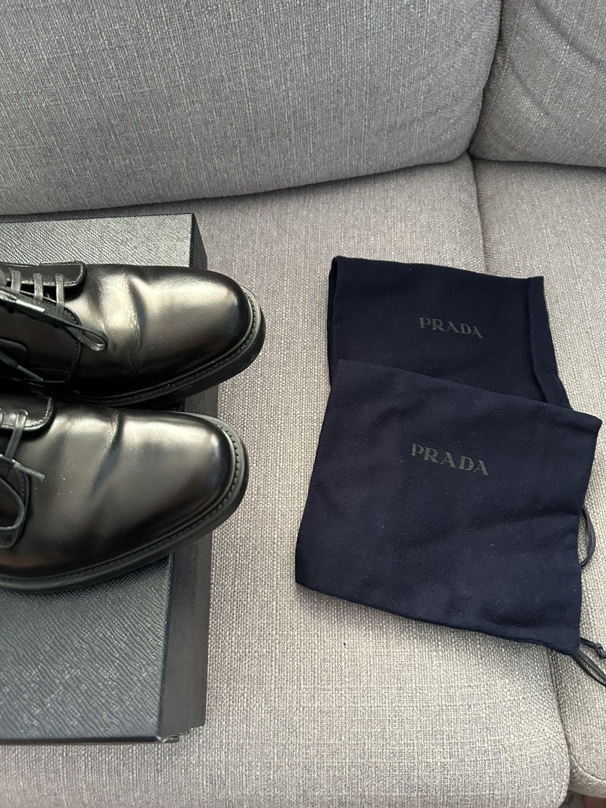 Prada Prada Brushed derby lth lace-up shoes Size US 8 / EU 41 - 5 Thumbnail