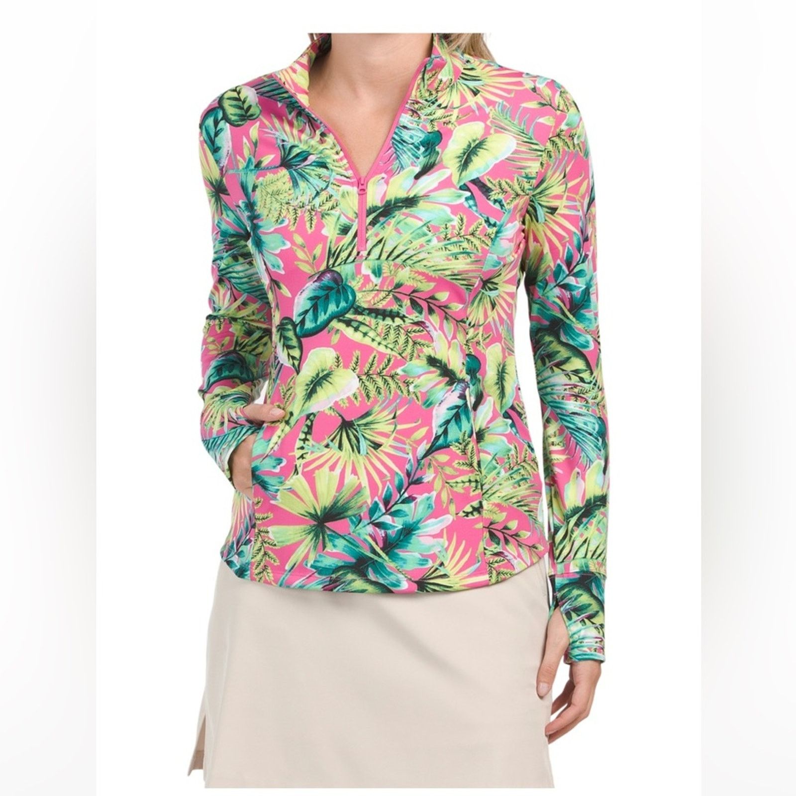 Tommy Bahama 🎉LAST PIECE🎉TOMMY BAHAMA Upf 50 Golf Quarter Zip Popover Size L / US 10 / IT 46 - 1 Thumbnail