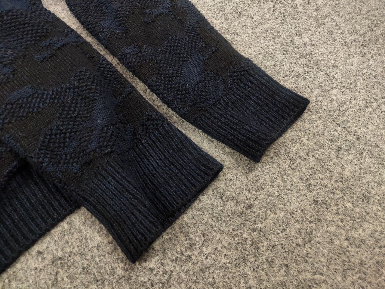 Japanese Brand Nano Universe Tokyo Japan Design Dark Wool Camo Cardigan Size US S / EU 44-46 / 1 - 10 Thumbnail