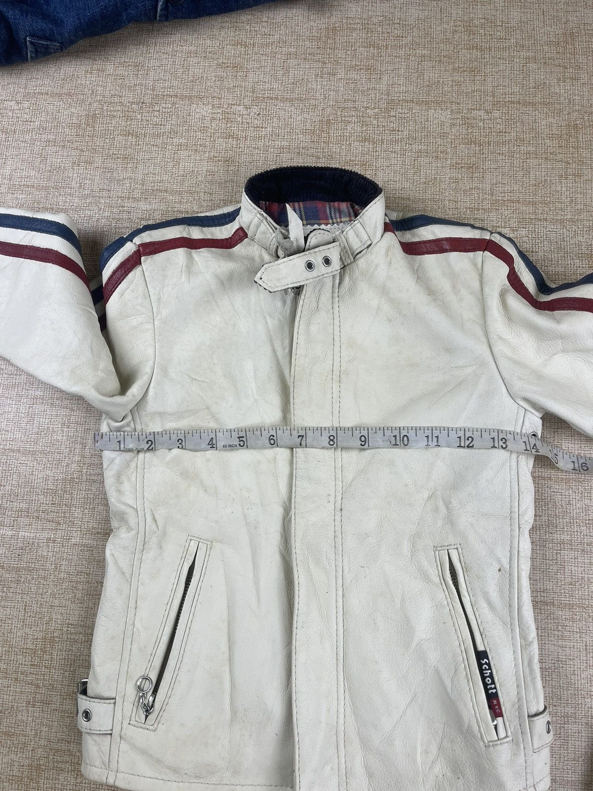 Schott × Vintage VINTAGE SCHOTT NYC Rider Leather Jacket For Kids Size US XXS / EU 40 - 15 Thumbnail