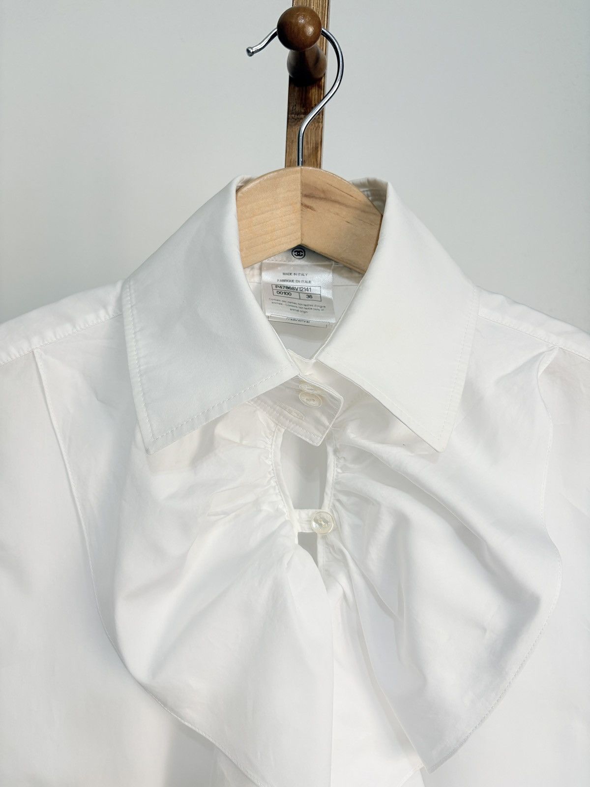 Chanel Chanel Ruffle Long-sleeved Blouse Size M / US 6-8 / IT 42-44 - 9 Thumbnail