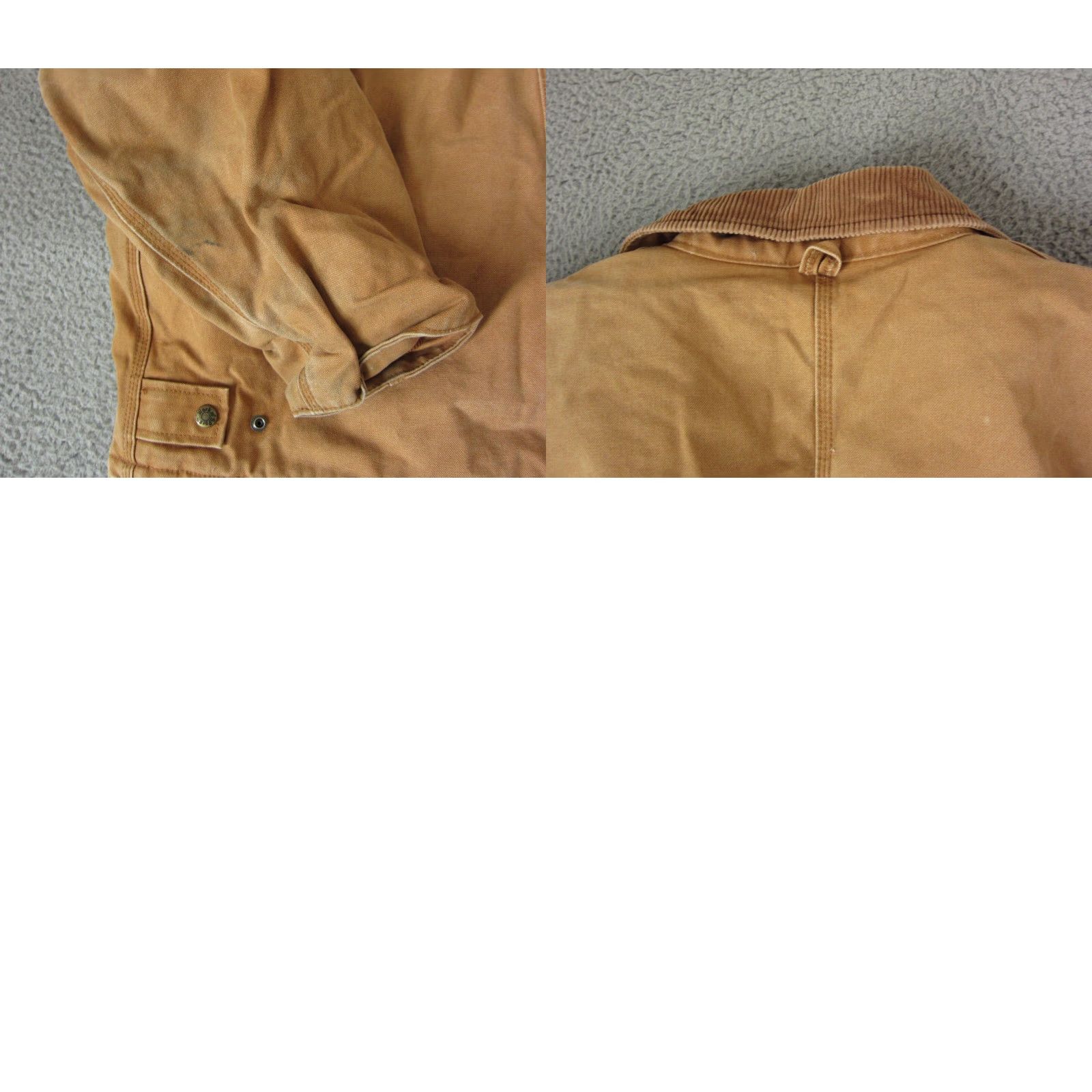Vintage VINTAGE Work N Sport Jacket Mens XLT Brown Canvas Bomber Zip Logo 90s Workwear Mens XLT Brown Logo Jacket Size US XL / EU 56 / 4 - 9 Thumbnail