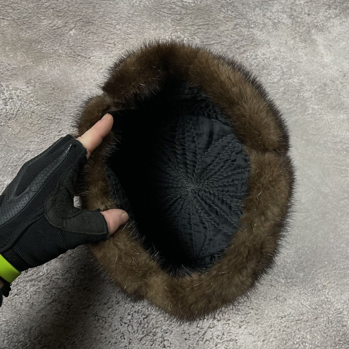 Vintage Vintage 90s Mohair Knit Beanie Grunge Alt Thrashed Baggy OS Size ONE SIZE - 4 Thumbnail