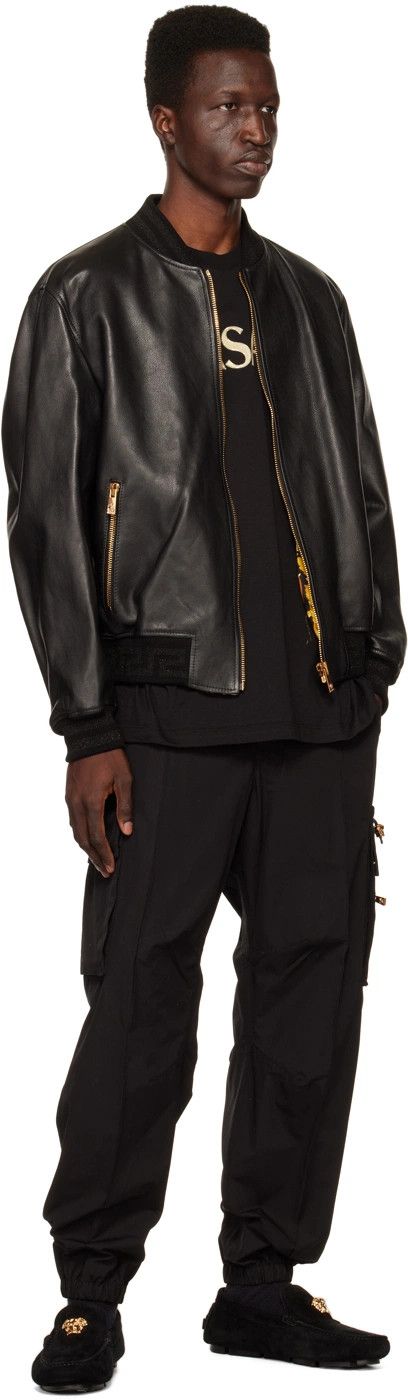 Versace o1y0425 Cargo Pant in Black Size US 32 / EU 48 - 4 Thumbnail