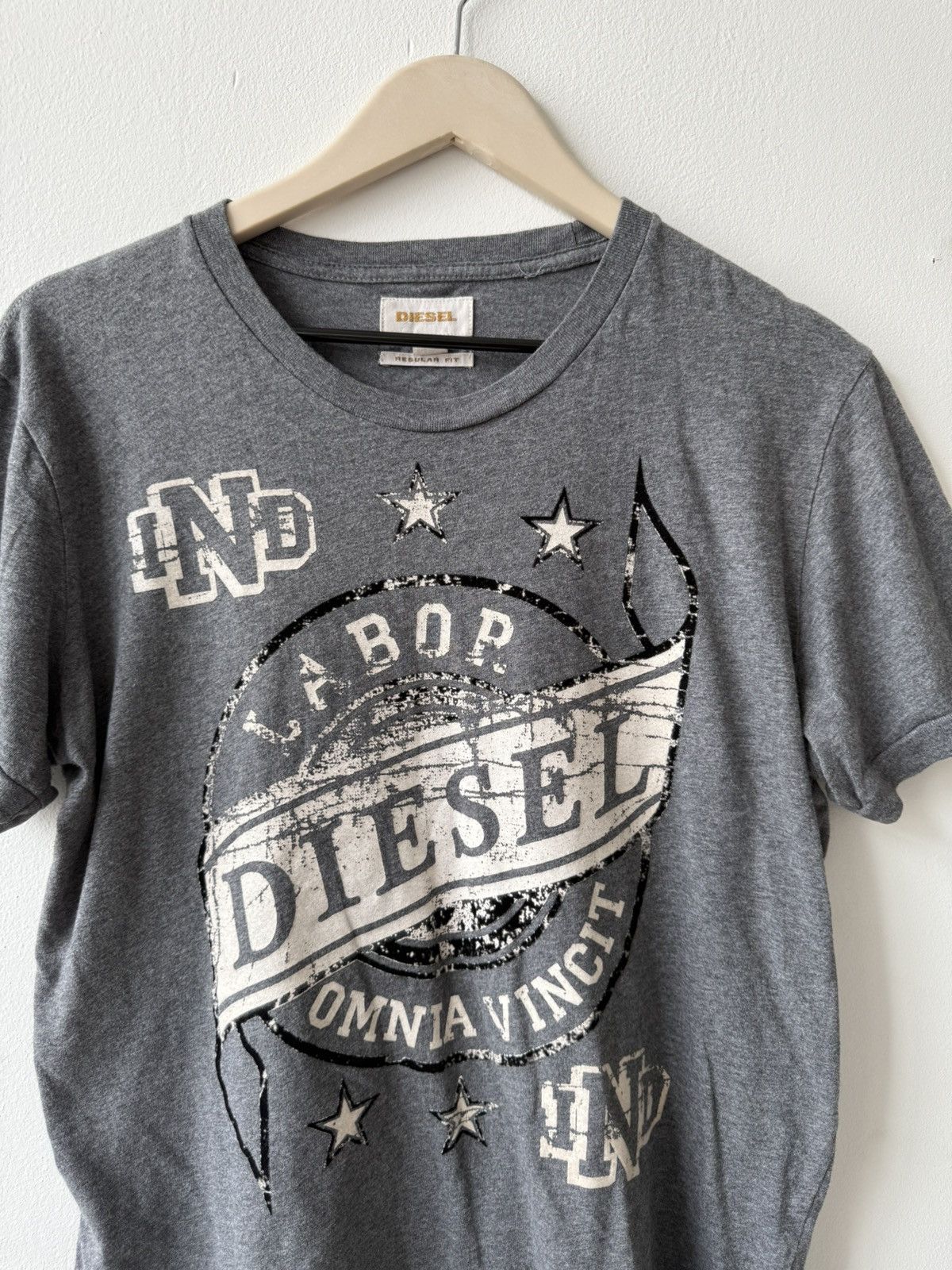 Diesel × Vintage Diesel Big Logo Gray T Shirt Size US M / EU 48-50 / 2 - 4 Thumbnail