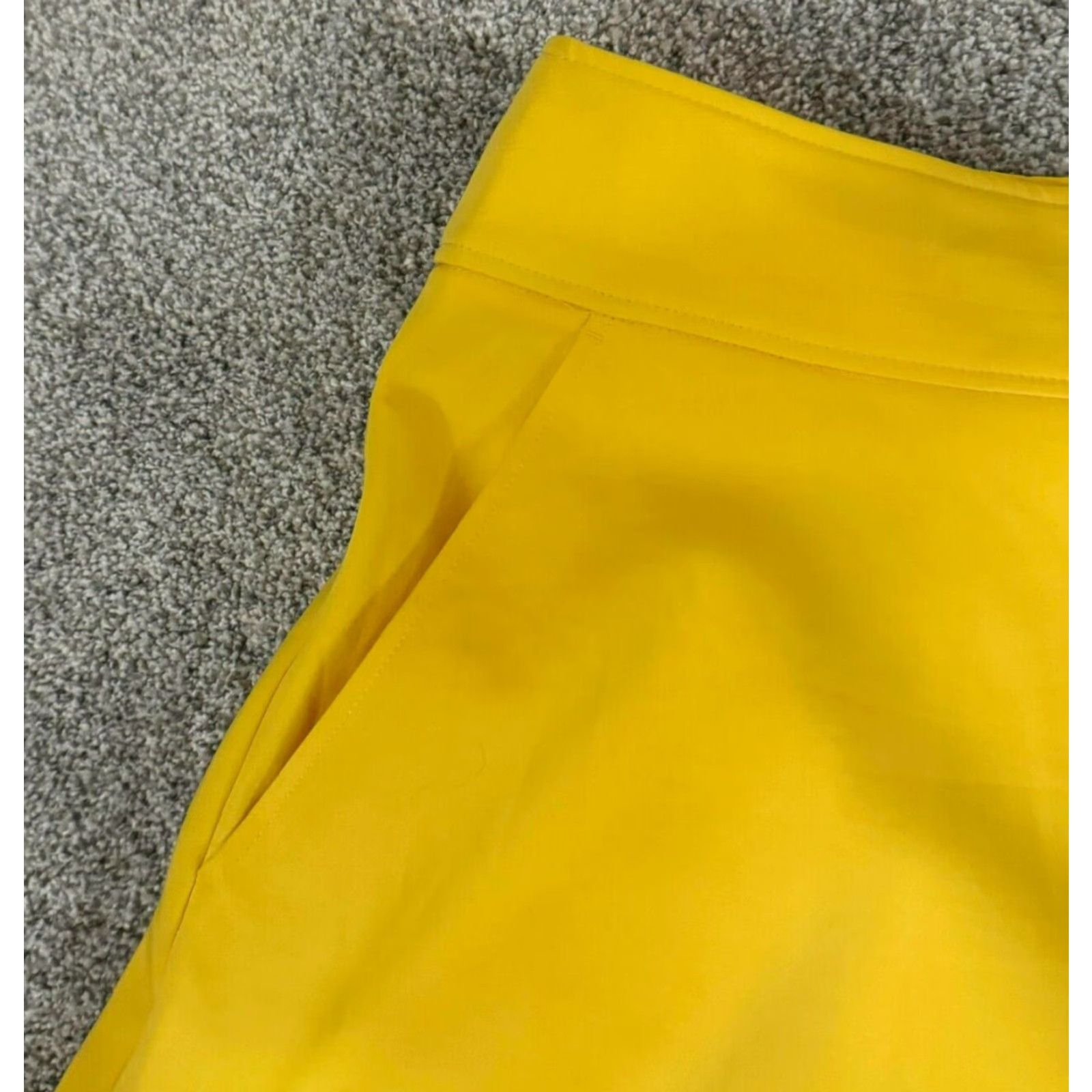 Vintage Lane Bryant Skater Skirt Plus Size 28 Modernist Collection Pockets Flattering Yellow Midi Women Shirts? Size 28" / US 6 / IT 42 - 3 Thumbnail