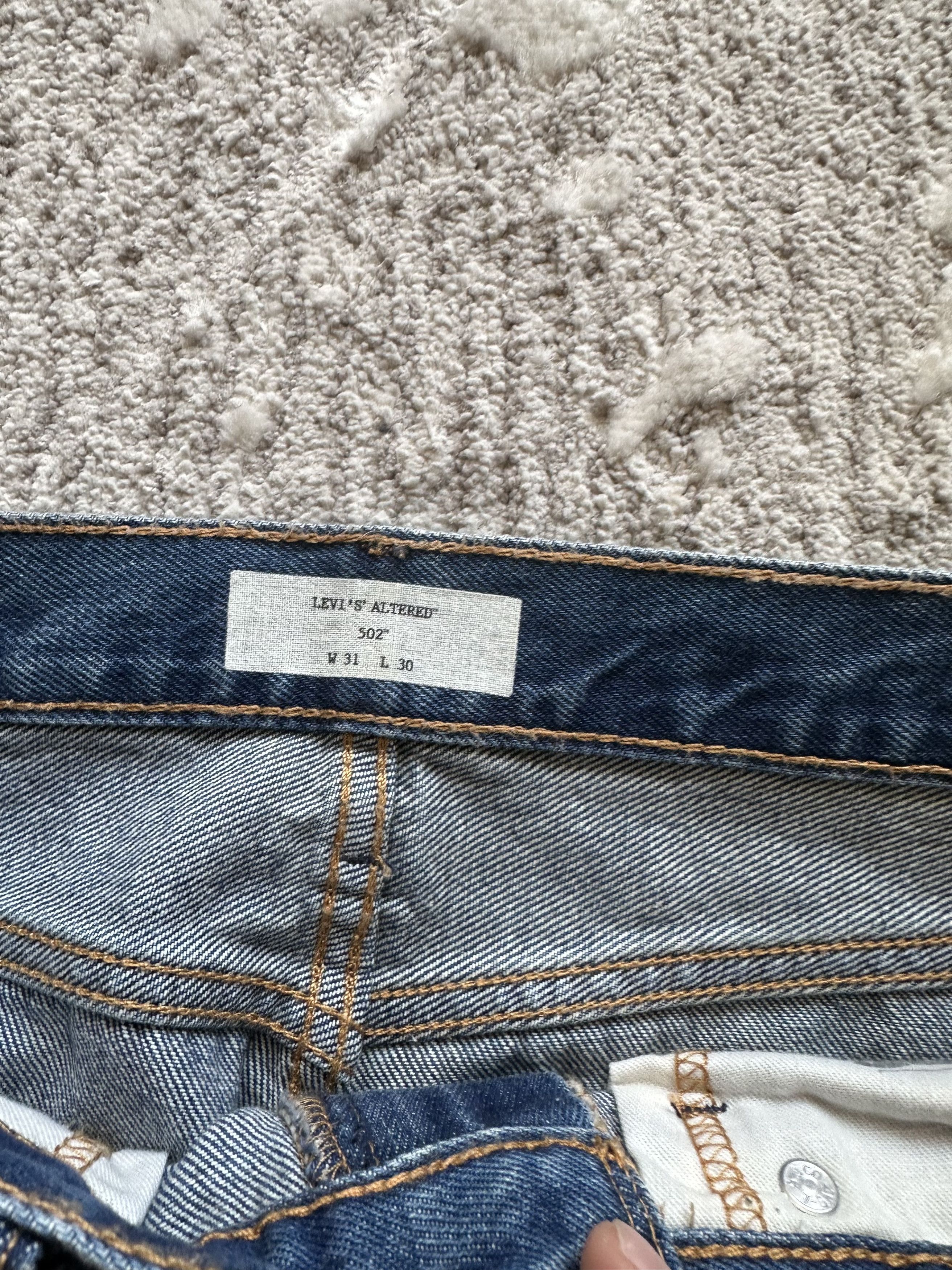 Levi's Jeans pants Levis Strauss 502 denim 31/30 Size US 31 - 6 Thumbnail
