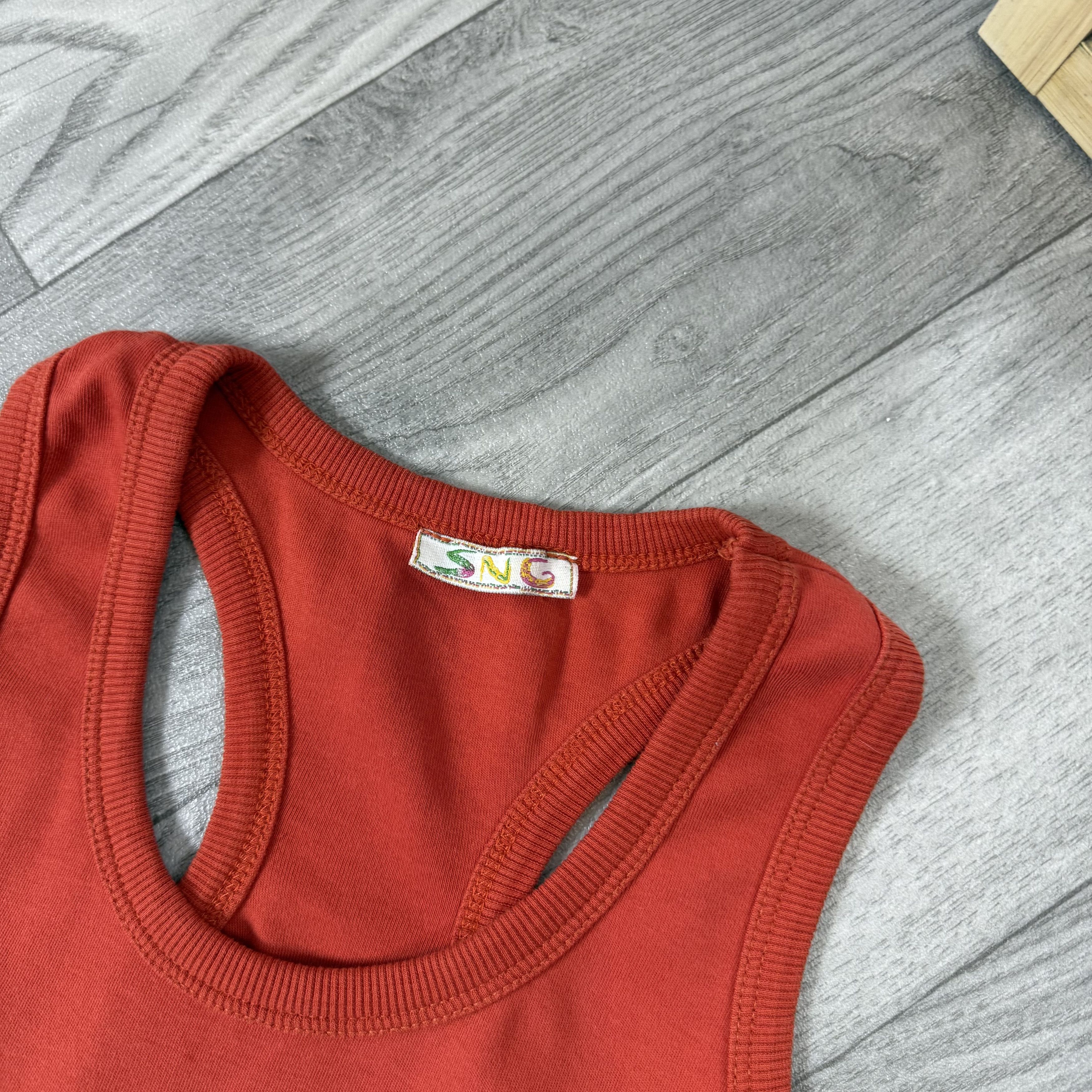 Vintage Vintage Y2K Geysha Graphic Orange Tank Top S Size S / US 4 / IT 40 - 6 Thumbnail