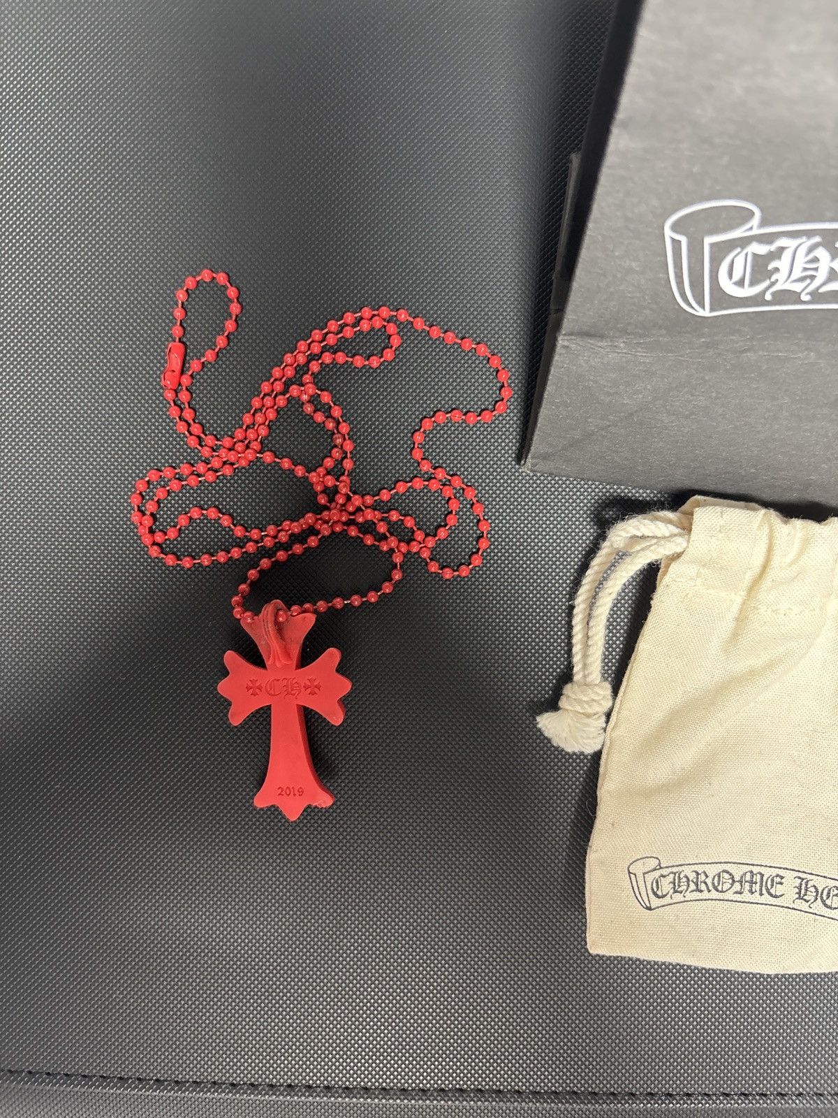 Chrome Hearts Red Cross Chrome Hearts Pendant Size 38 - 3 Thumbnail