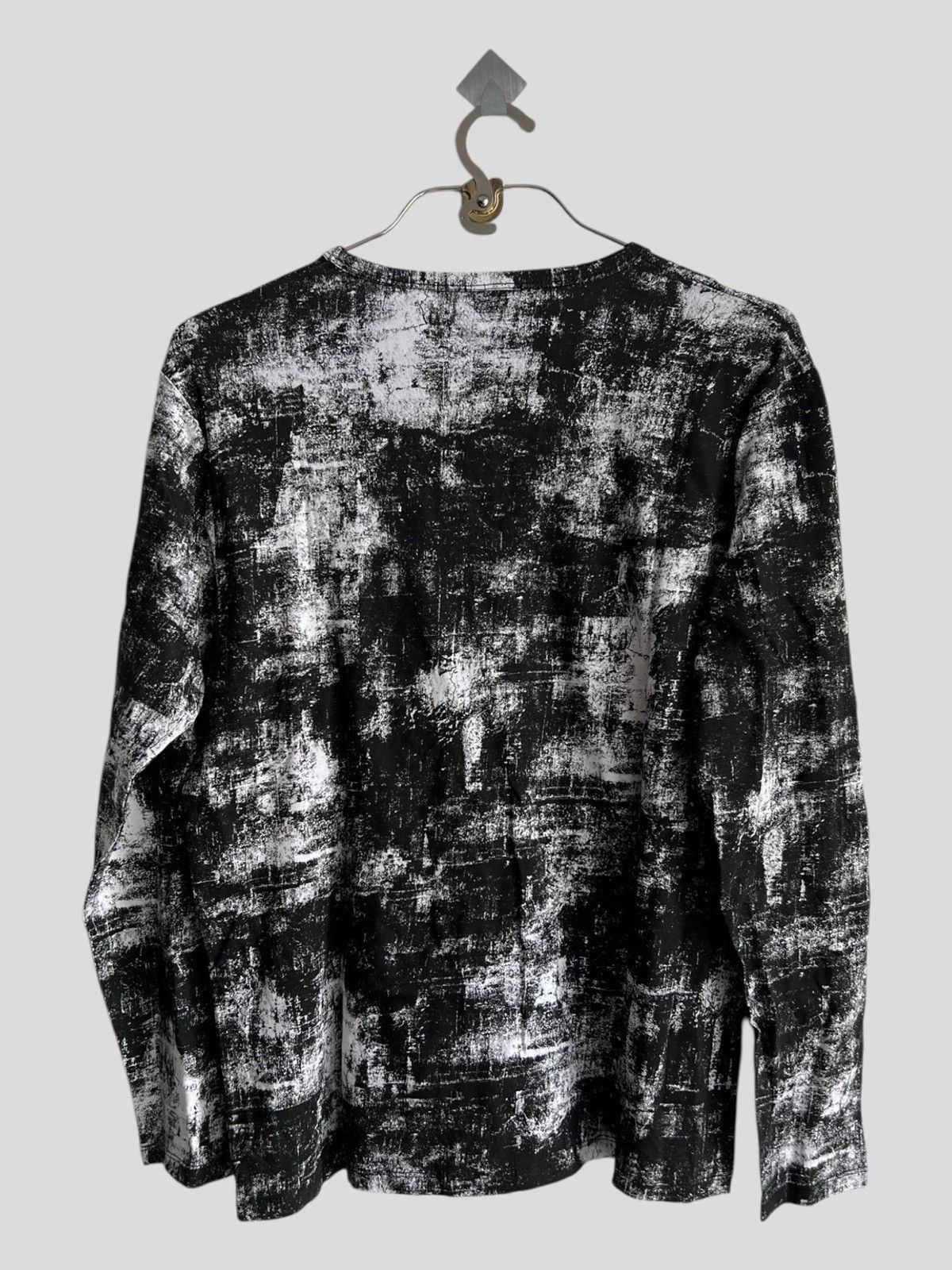 Shellac Shellac x Semantic Design Marble Print Black White LS Shirt Size US M / EU 48-50 / 2 - 2 Thumbnail
