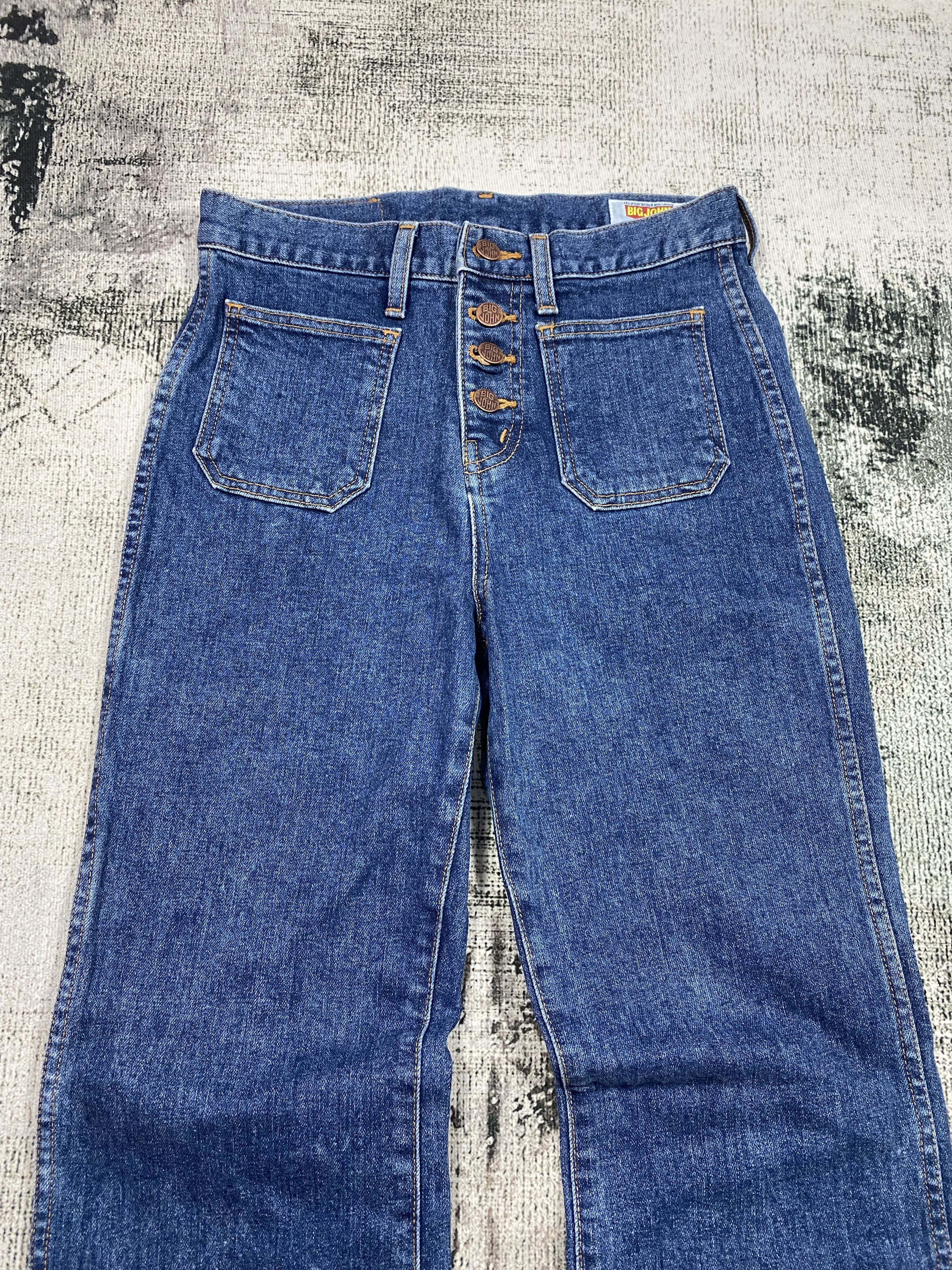 Big John SICKS💥Flare Bell Bottoms Jeans Vintage Big John Size US 27 - 3 Thumbnail