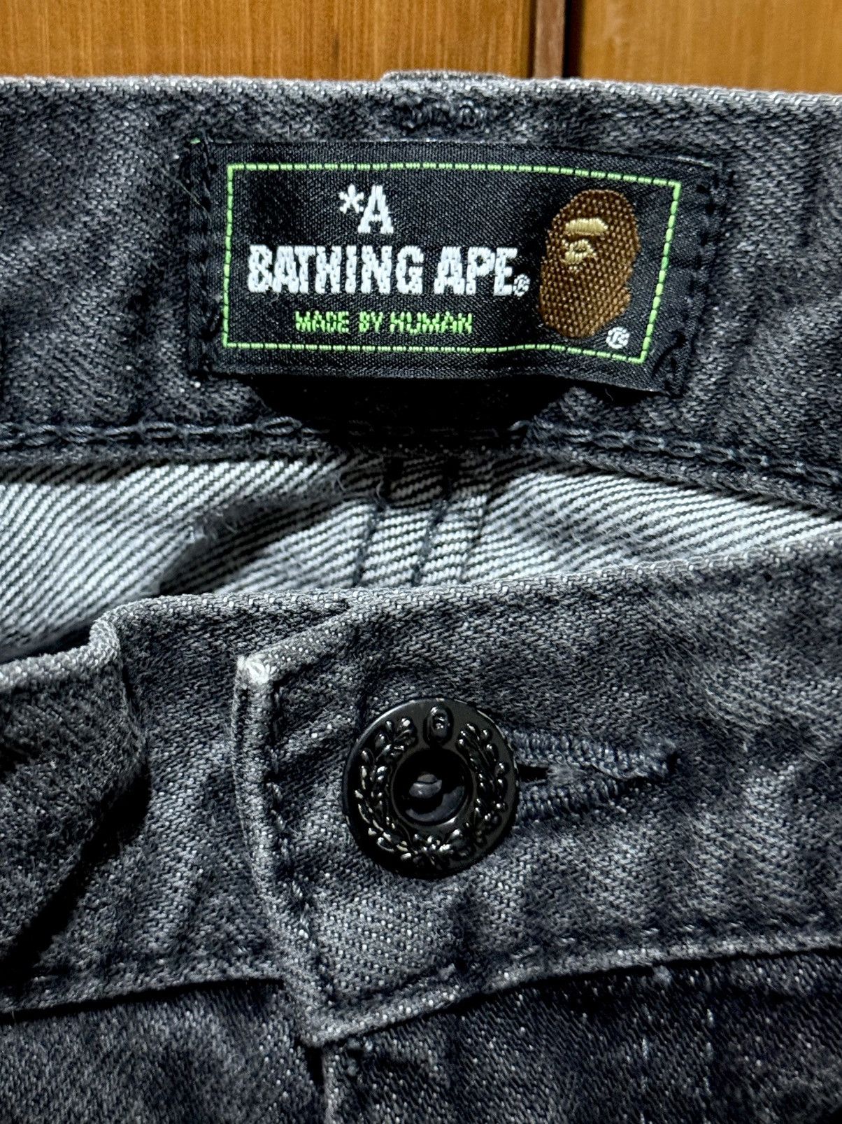 Bape Bapesta Denim Shorts Black Size US 38 / EU 54 - 5 Thumbnail