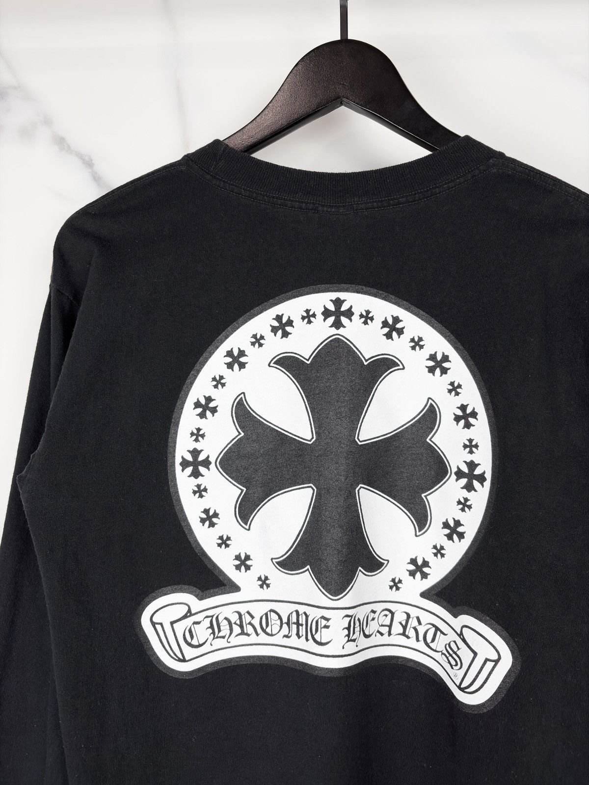Chrome Hearts Chrome Hearts Vintage Plus Cross Scroll Longsleeve Tshirt Size US M / EU 48-50 / 2 - 2 Thumbnail