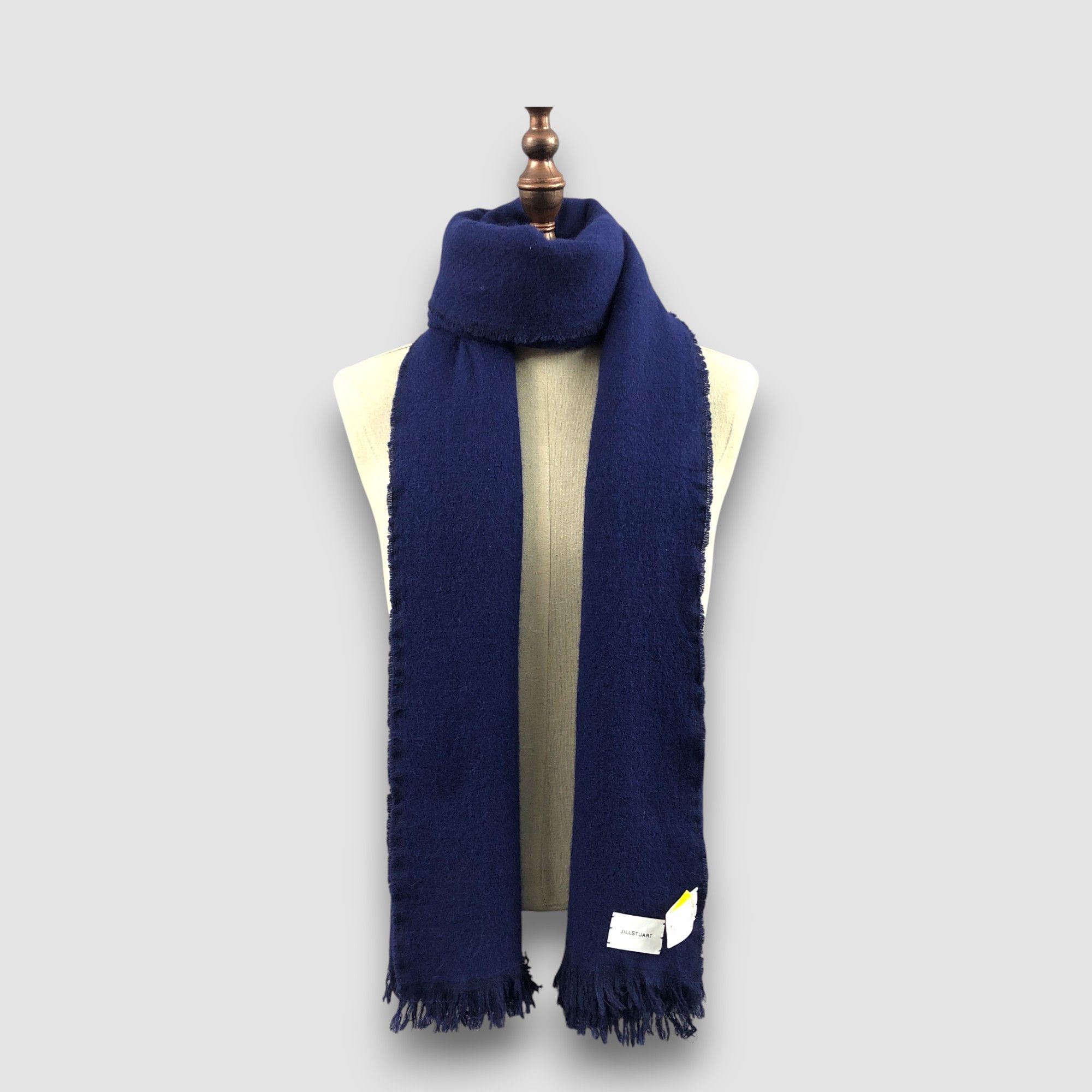 Jil Stuart Vintage Jill Stuart Scarf Muffler Wool Fringe Winter Scarves Size ONE SIZE - 1 Thumbnail