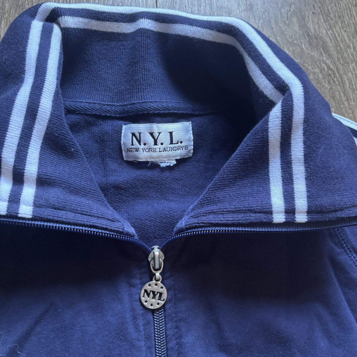 Vintage Vintage New York Laundry Women’s Zip Up Track Sweatshirt Size M / US 6-8 / IT 42-44 - 2 Thumbnail
