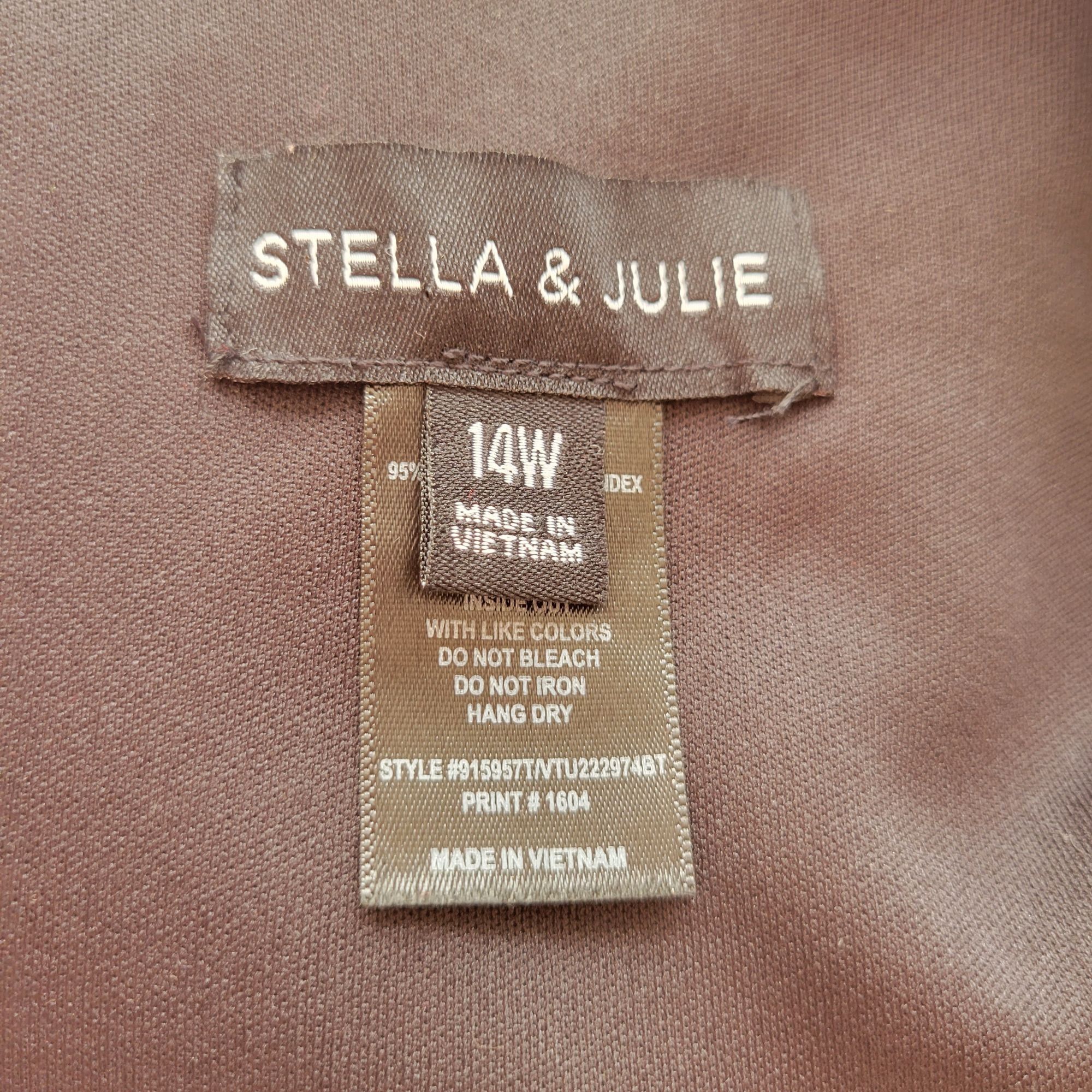 Vintage Stella Julie 14W Metallic Floral Print Sleeveless Sheath Dre Size XL / US 12-14 / IT 48-50 - 4 Thumbnail