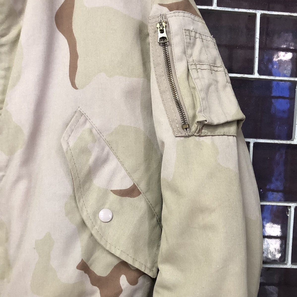 Alpha Industries VTG Alpha Industries Camo MA-1 Flight Bomber Jacket 🇺🇸 Size US S / EU 44-46 / 1 - 3 Thumbnail