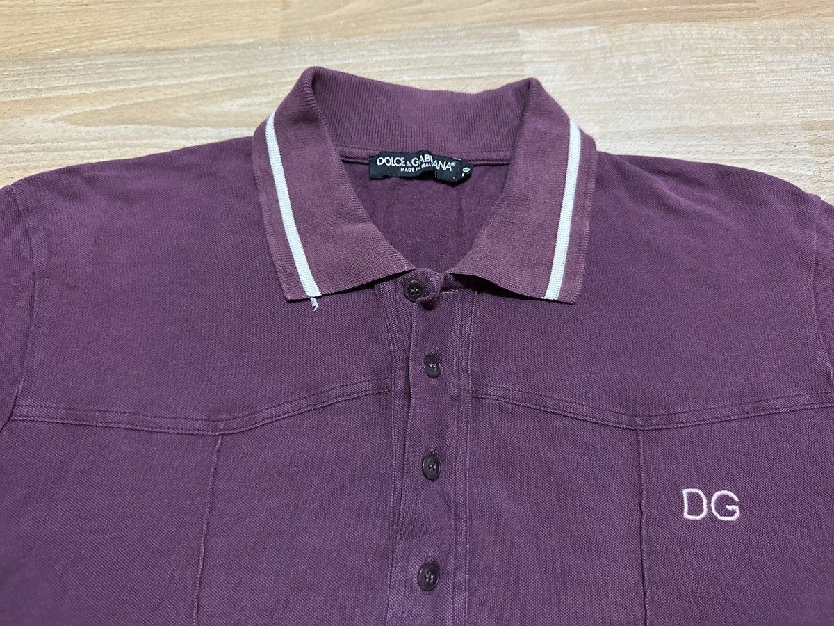 Dolce & Gabbana × Vintage Sun Faded🔥 Dolce & Gabbana Polo Shirt Size US M / EU 48-50 / 2 - 2 Thumbnail