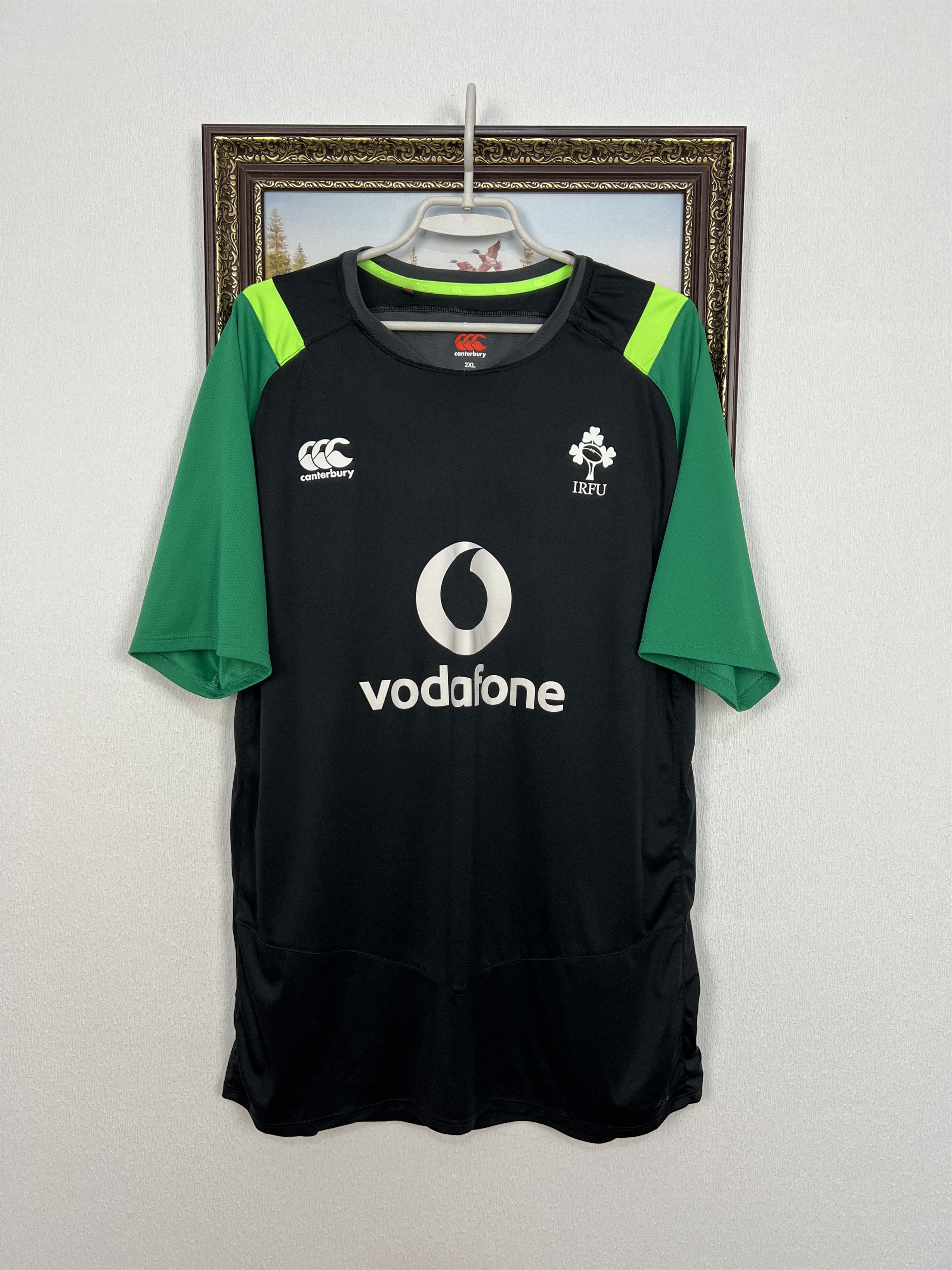 Ireland Canterbury Rugby Union Jersey Mens Black Shirt