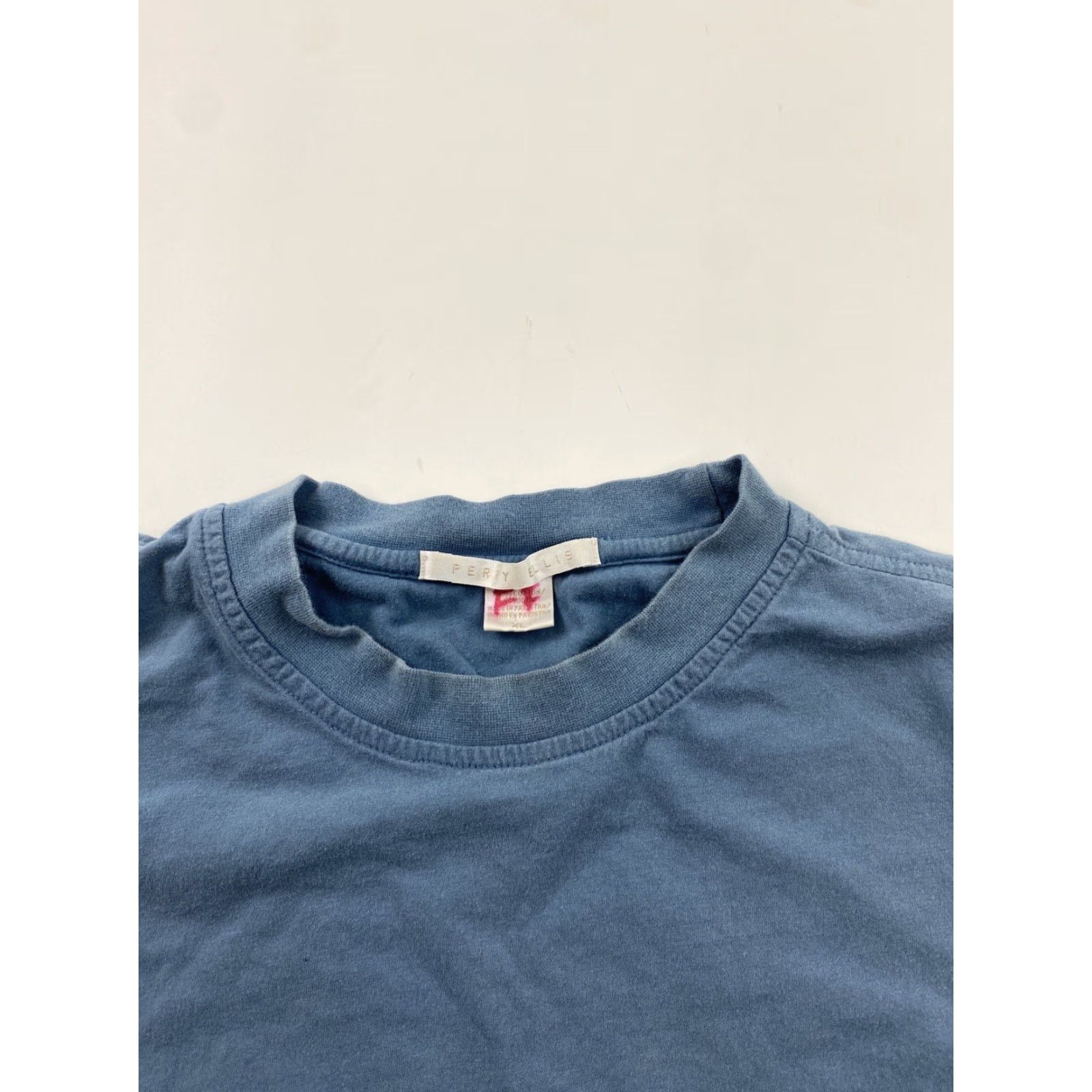 Perry Ellis Perry Ellis Shirt Mens XL Light Blue Casual Preppy Pullover T-Shirt Short Sleeve Crew Neck Breathable All Seasons Regular Blue Mens XL Size US XL / EU 56 / 4 - 2 Thumbnail