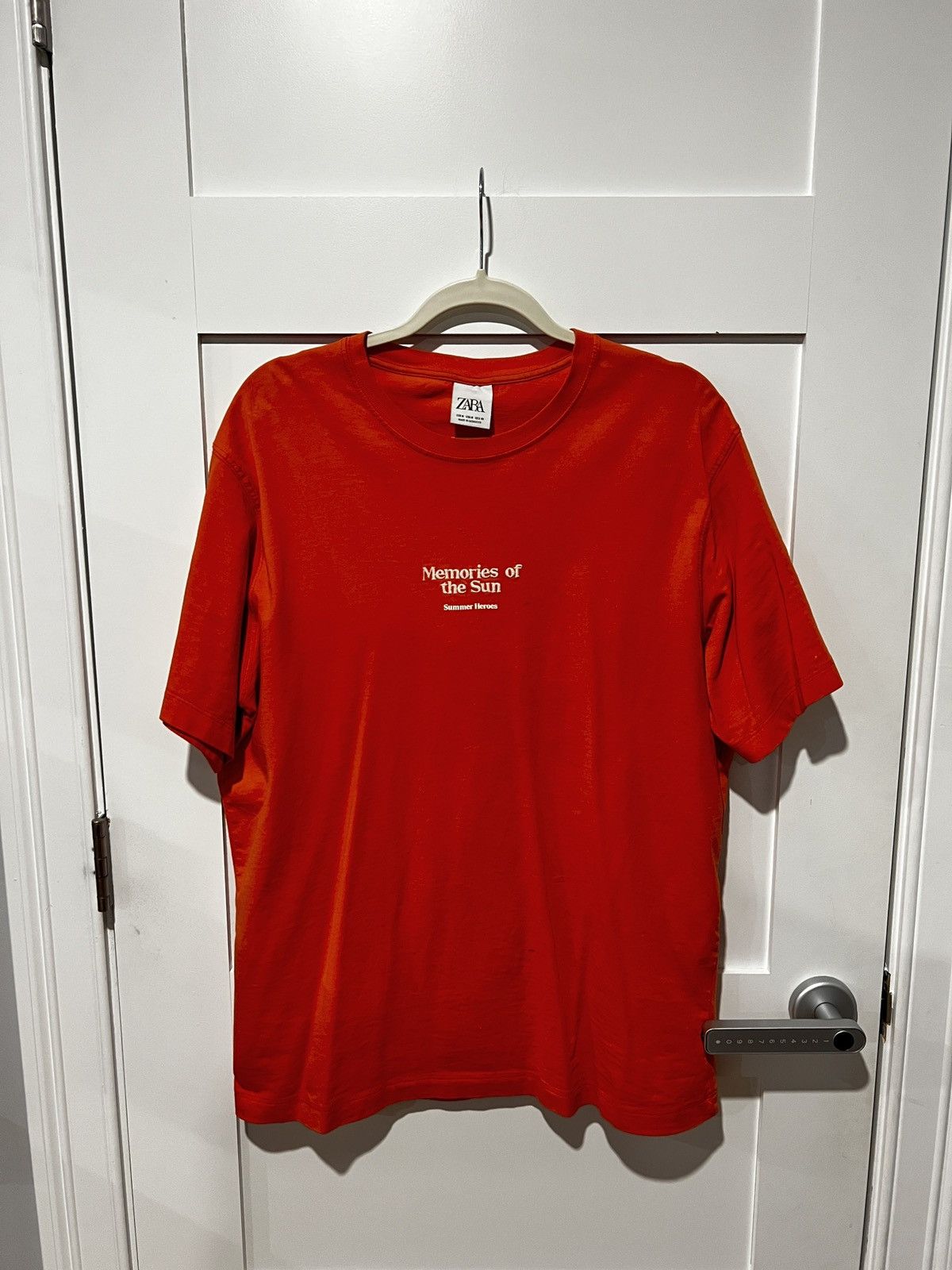 Zara Zara orange “memories of the sun” t-shirt Size US M / EU 48-50 / 2 - 1 Thumbnail
