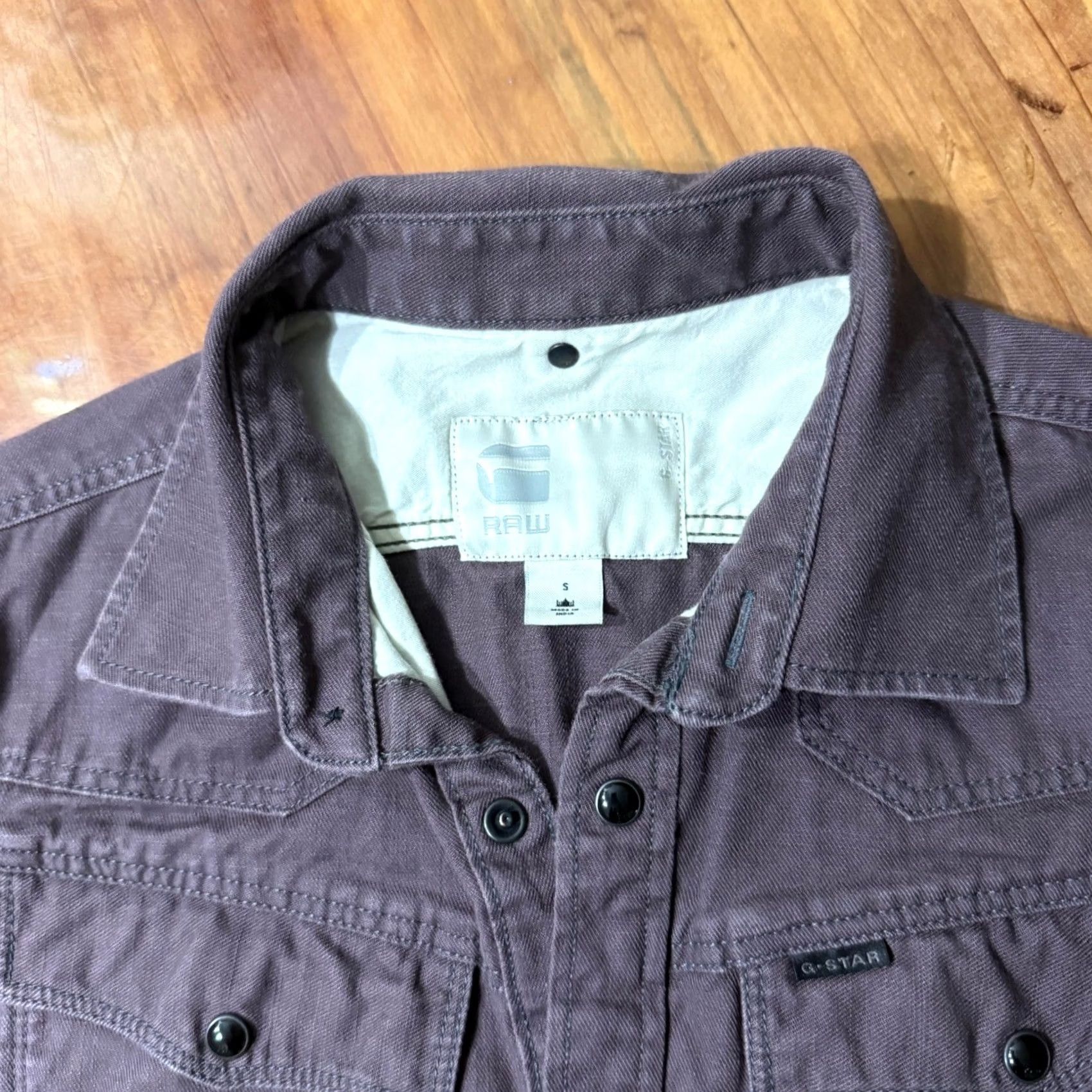 G-Star G-Star Shirt Mens S Pearl Snap Cotton Western L/S Outdoor Solid B3-10 Size US S / EU 44-46 / 1 - 3 Thumbnail