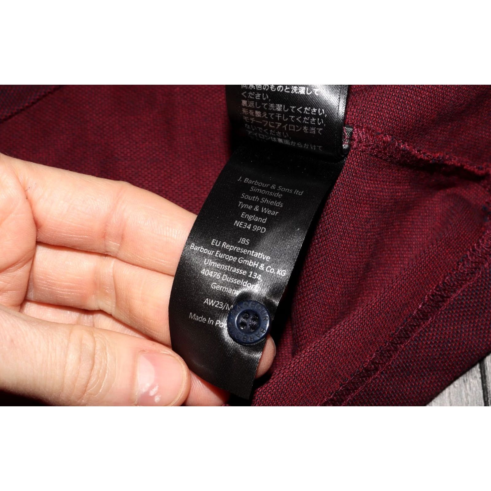 Barbour BARBOUR MENS POLO SHIRT DARK RED COTTON MEDIUM SLEEVE SHORT COLLARED Barbour Polo Mens Size M Color Multicolor Casual Classic 90s Mens Size US M / EU 48-50 / 2 - 6 Thumbnail